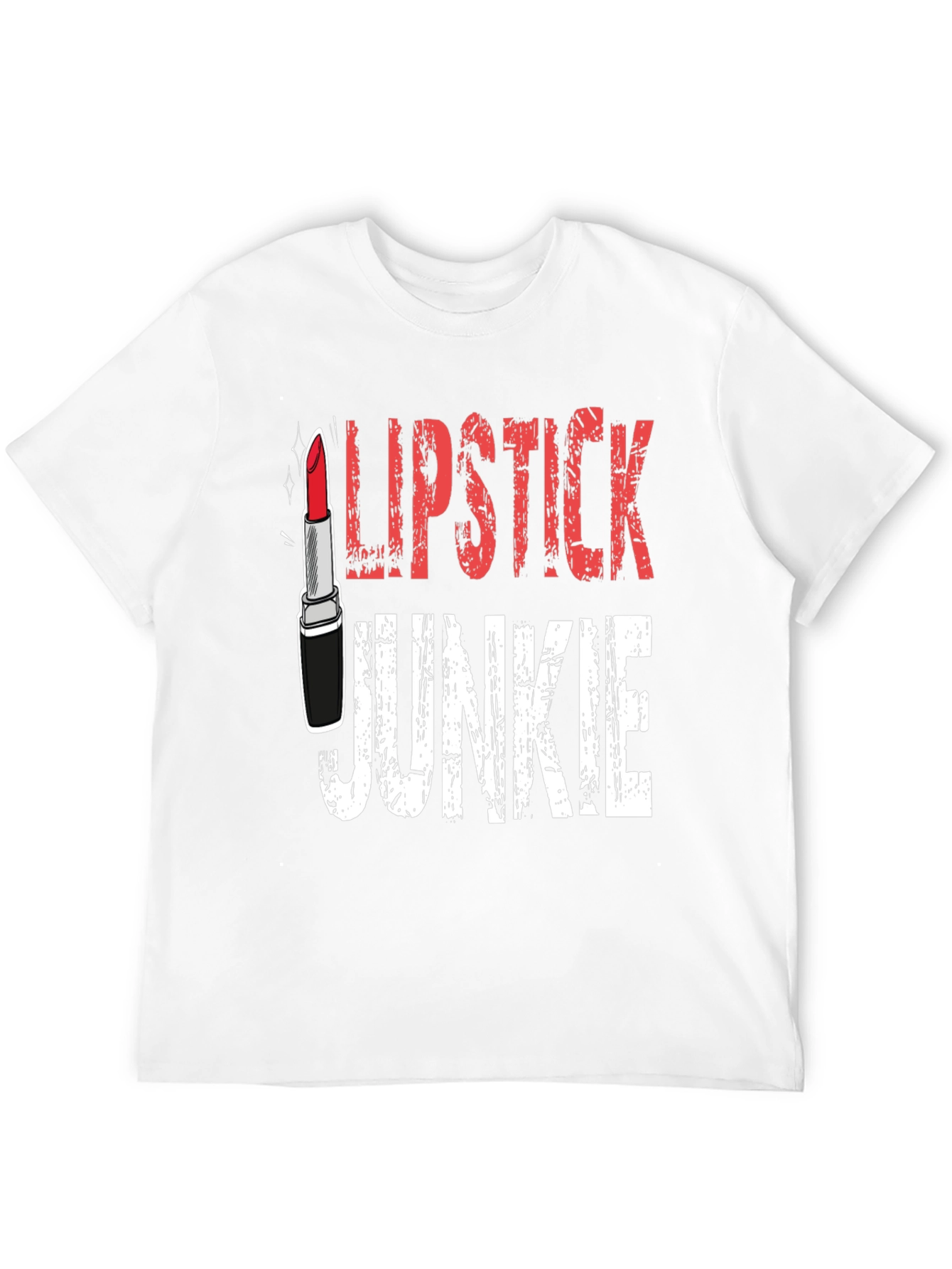 Lipstick Junkie Graphic T-Shirt - Black