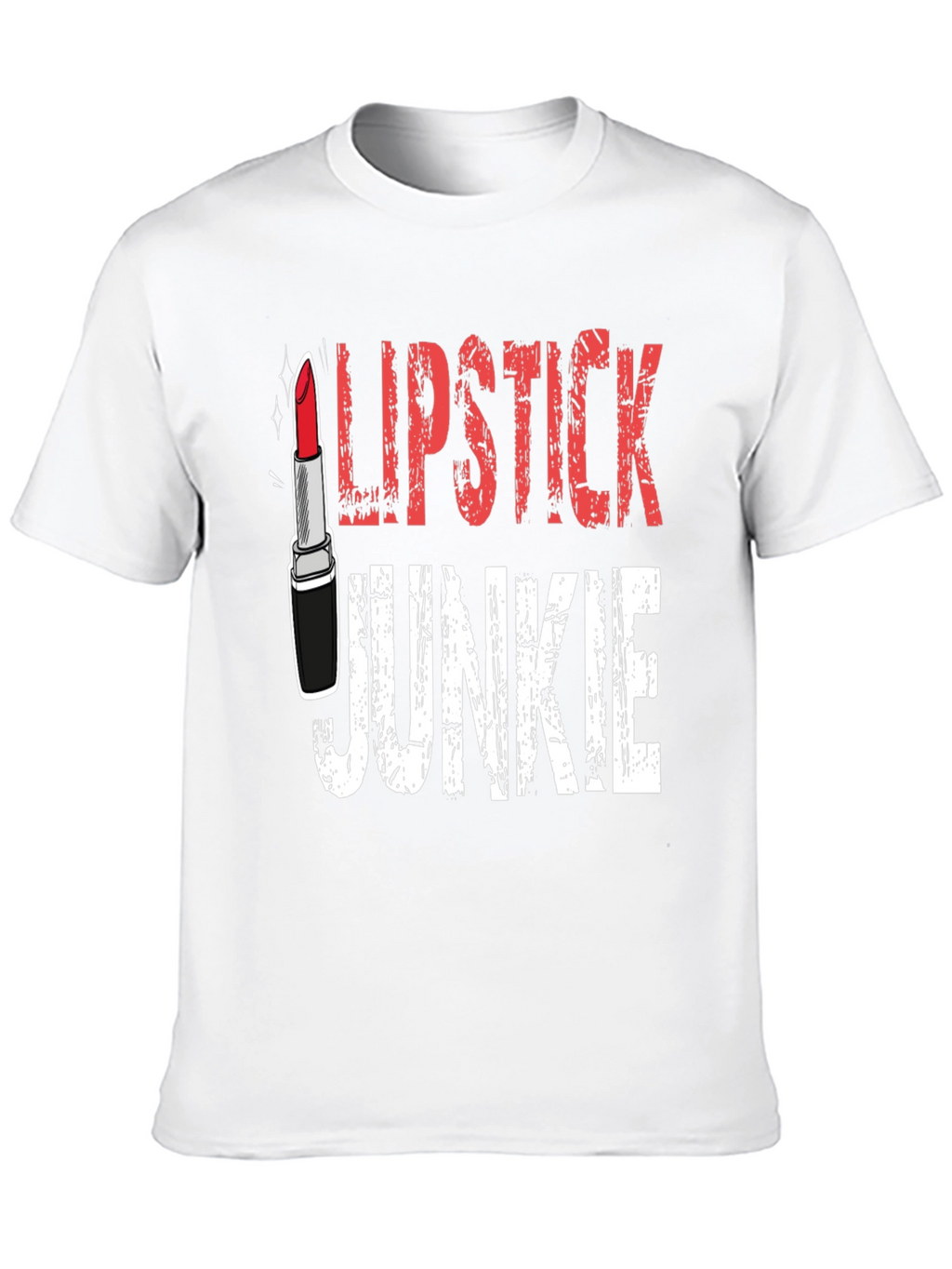 Lipstick Junkie Graphic T-Shirt - Black