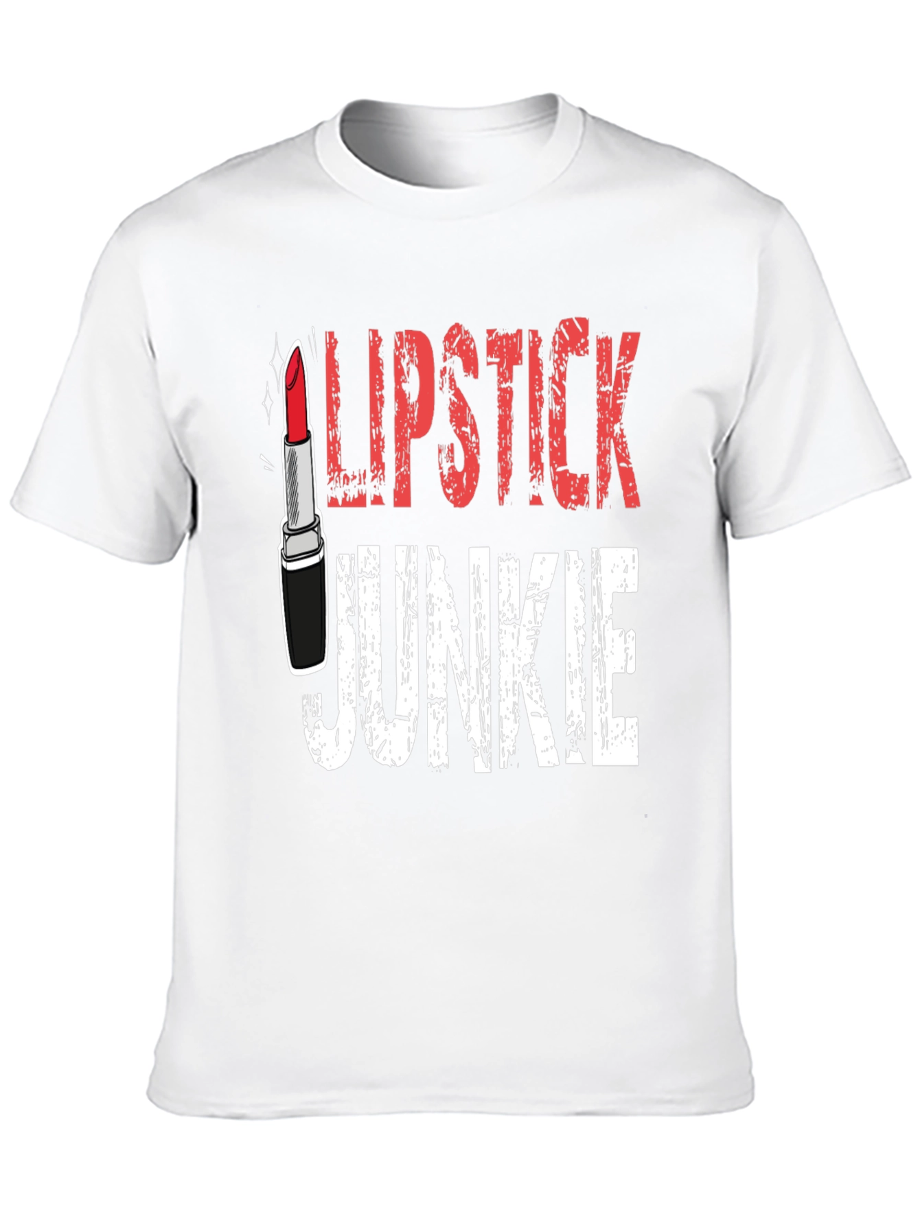Lipstick Junkie Graphic T-Shirt - Black