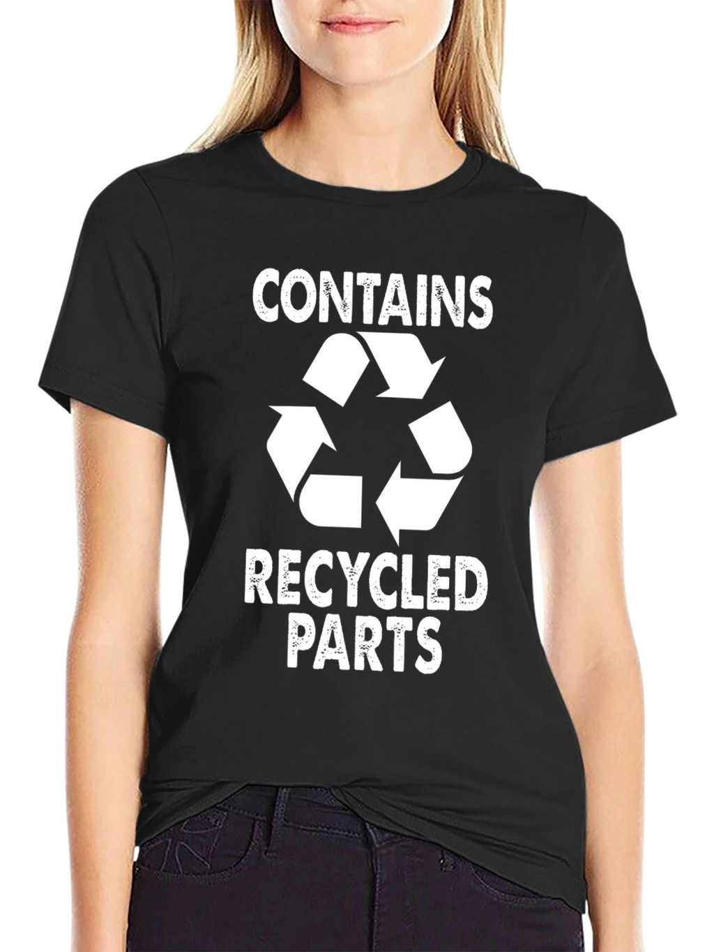 Funny Recycled Parts Graphic T-Shirt