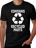 Funny Recycled Parts Graphic T-Shirt