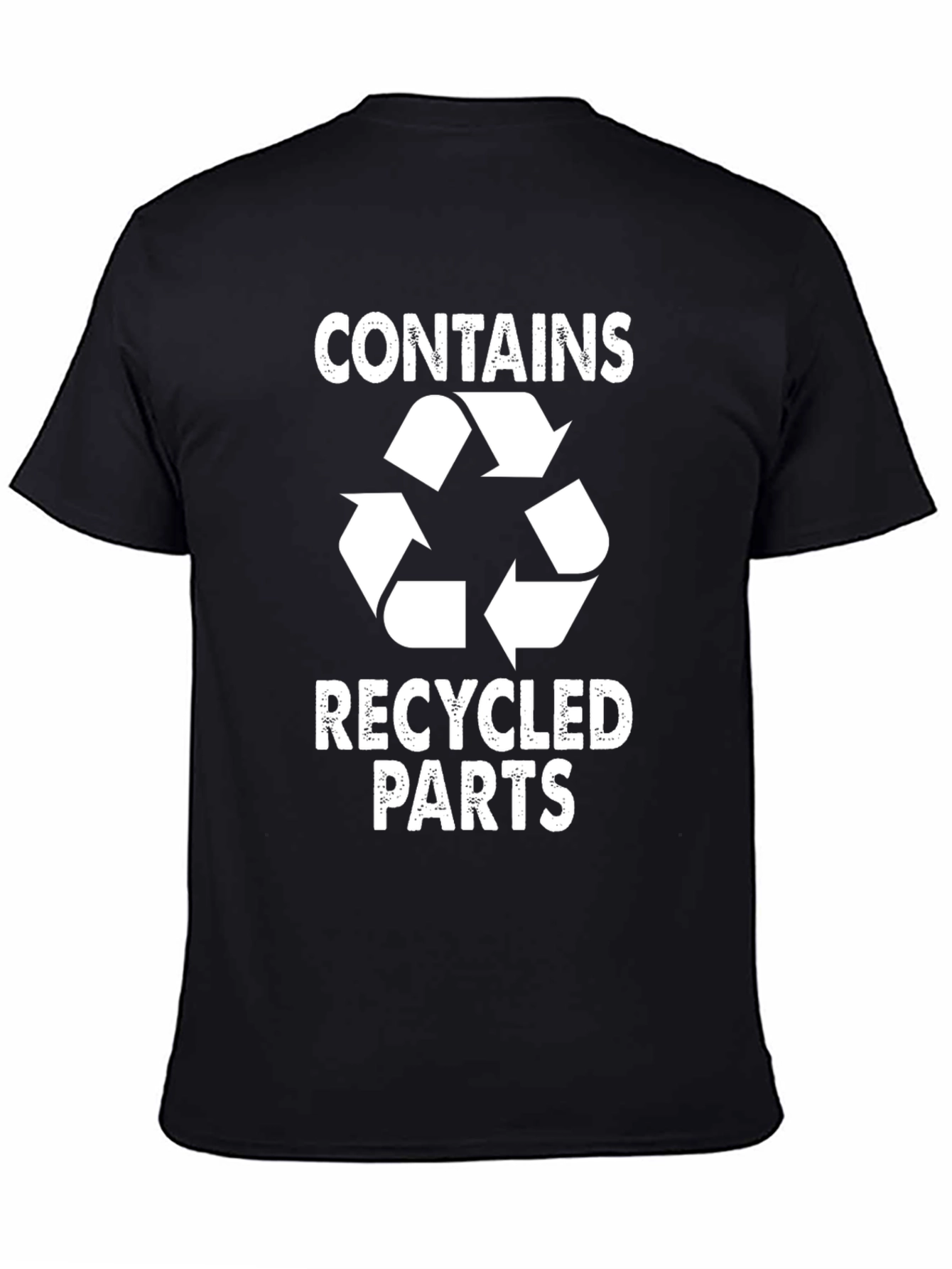Funny Recycled Parts Graphic T-Shirt