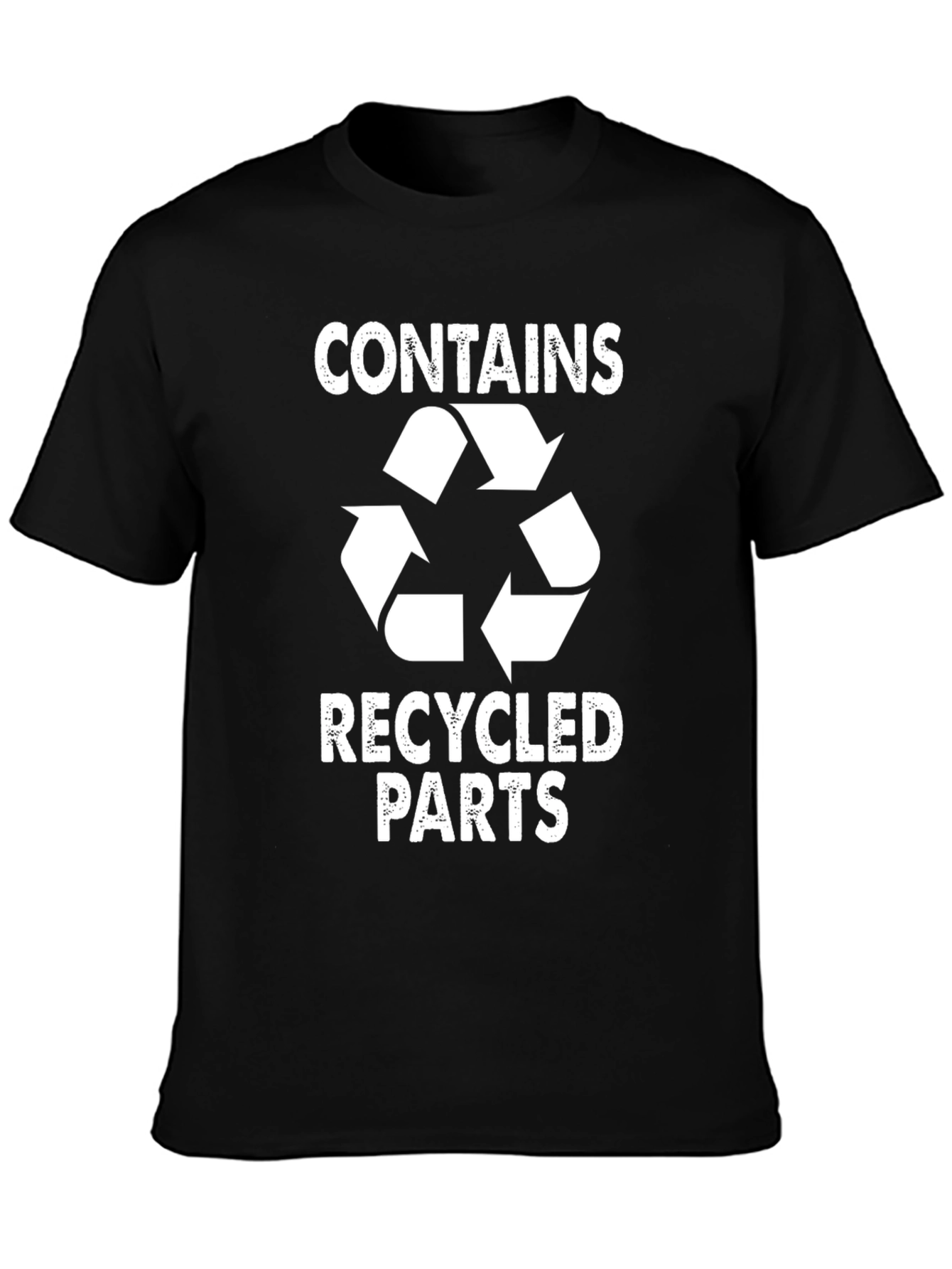 Funny Recycled Parts Graphic T-Shirt