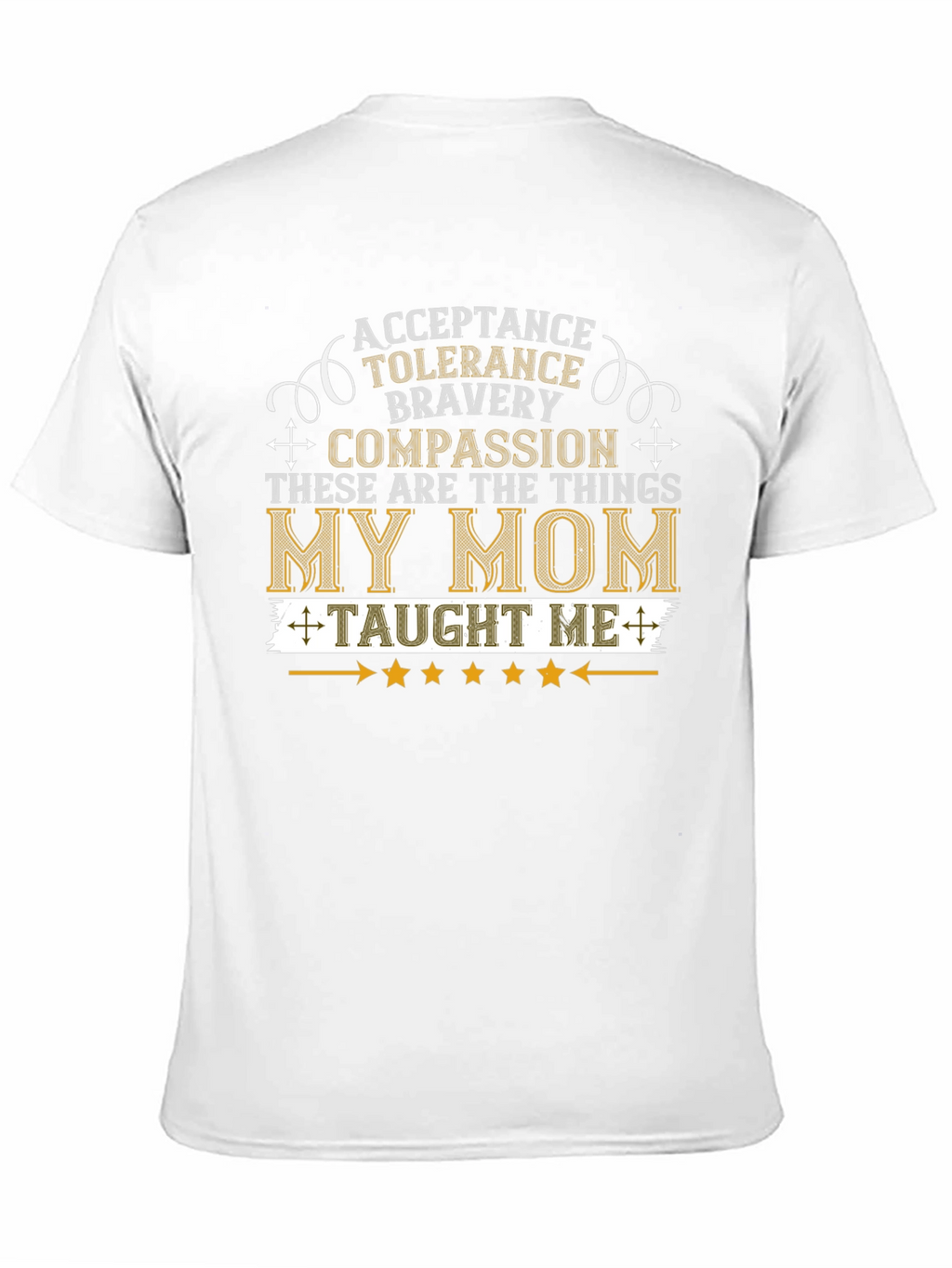 My Mom Taught Me Values T-Shirt - Black
