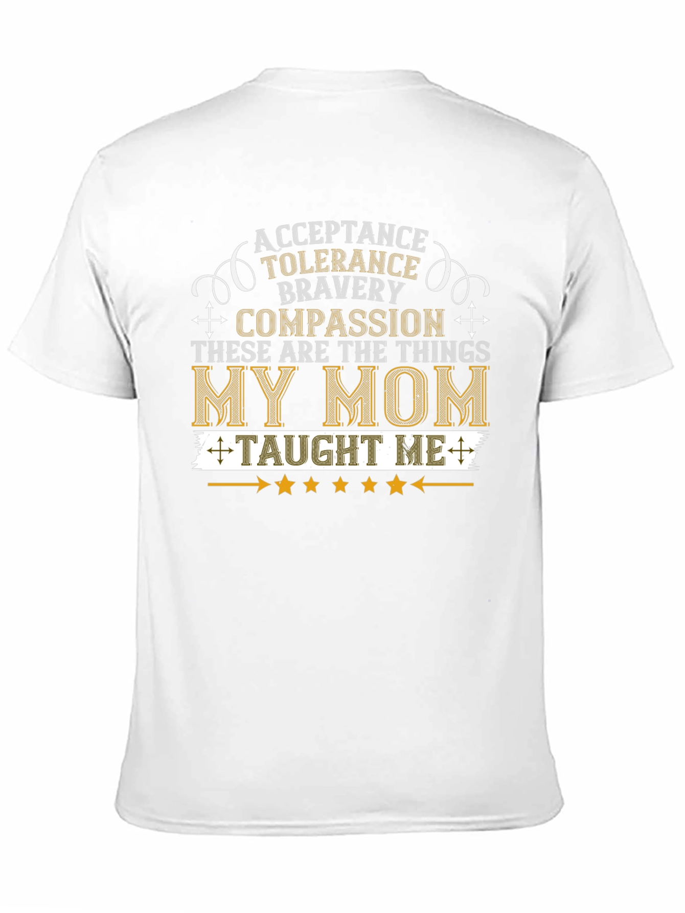 My Mom Taught Me Values T-Shirt - Black