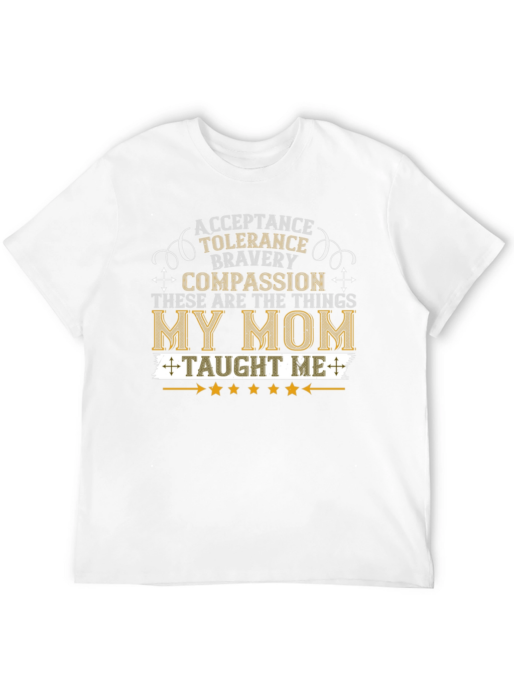 My Mom Taught Me Values T-Shirt - Black