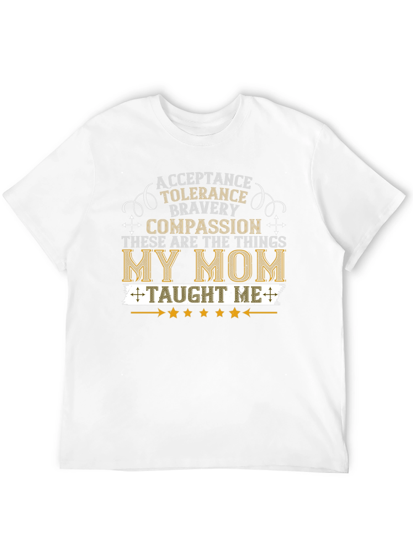 My Mom Taught Me Values T-Shirt - Black