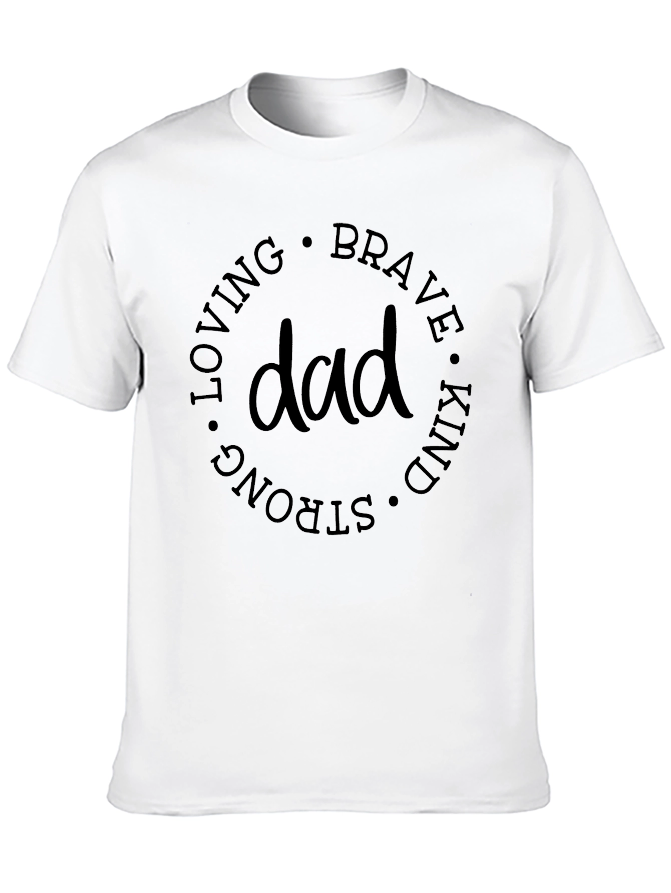 Dad Qualities Graphic Tee - Loving Brave Kind
