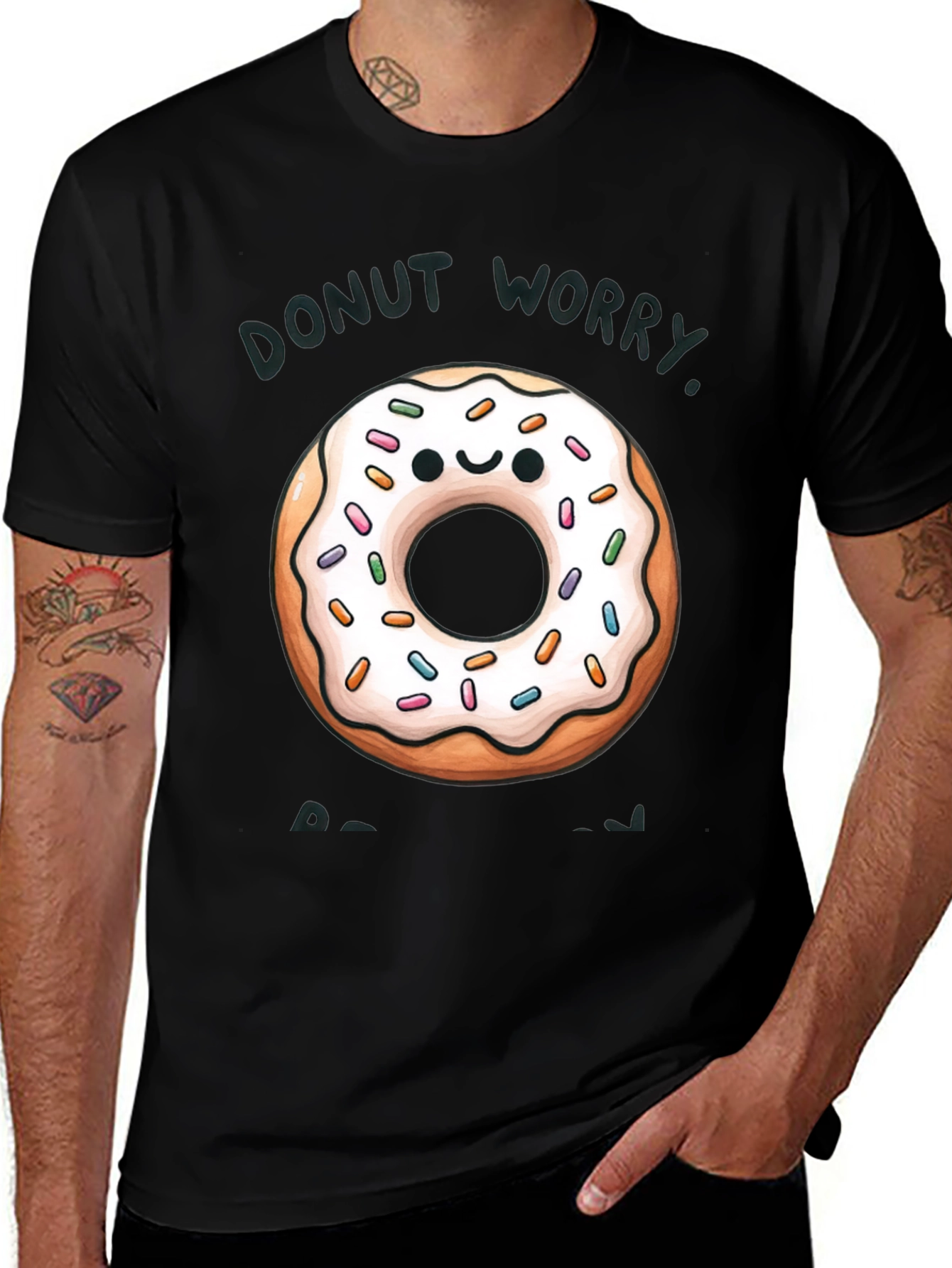 Donut Worry Be Happy Graphic Tee
