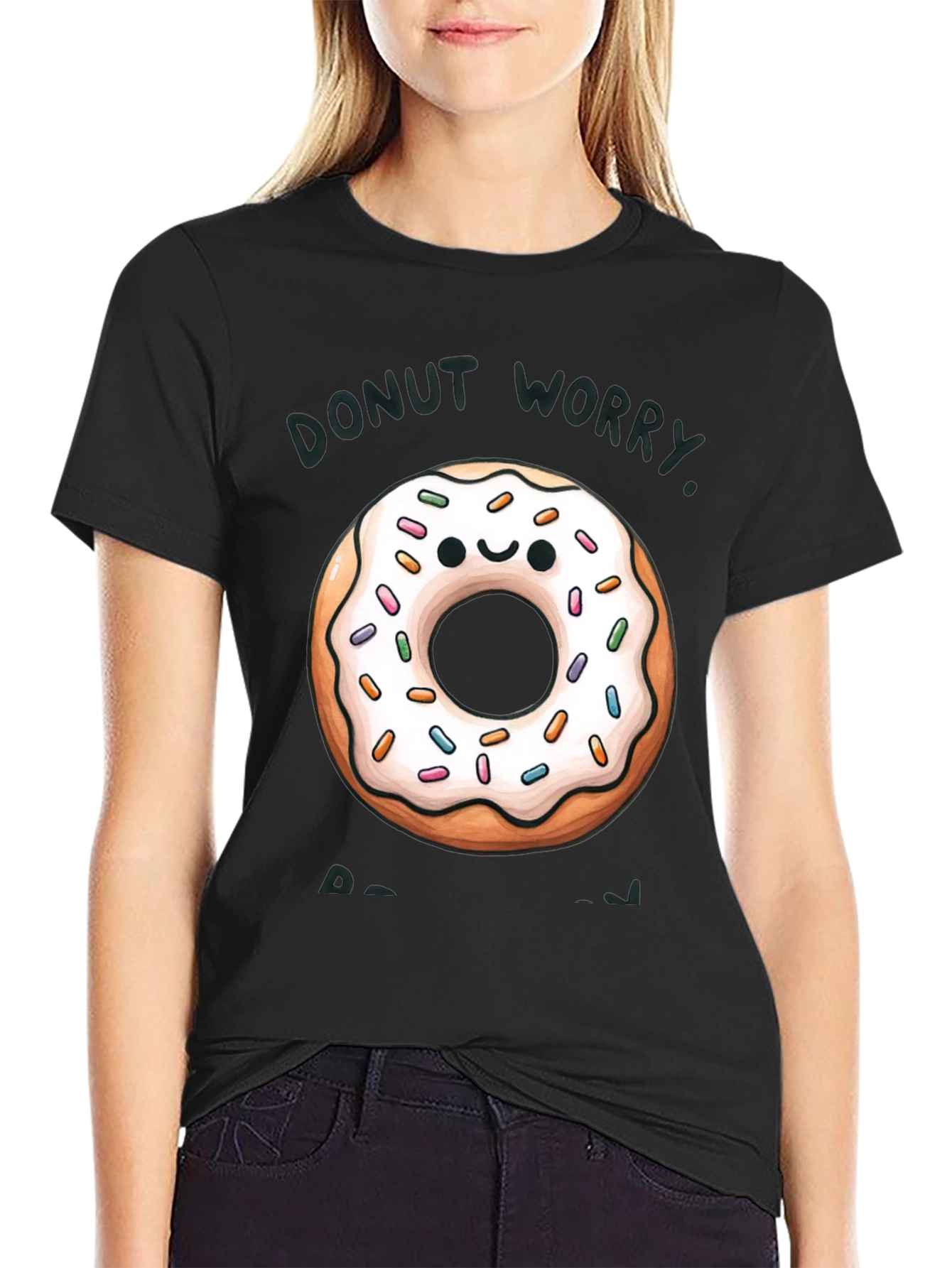 Donut Worry Be Happy Graphic Tee