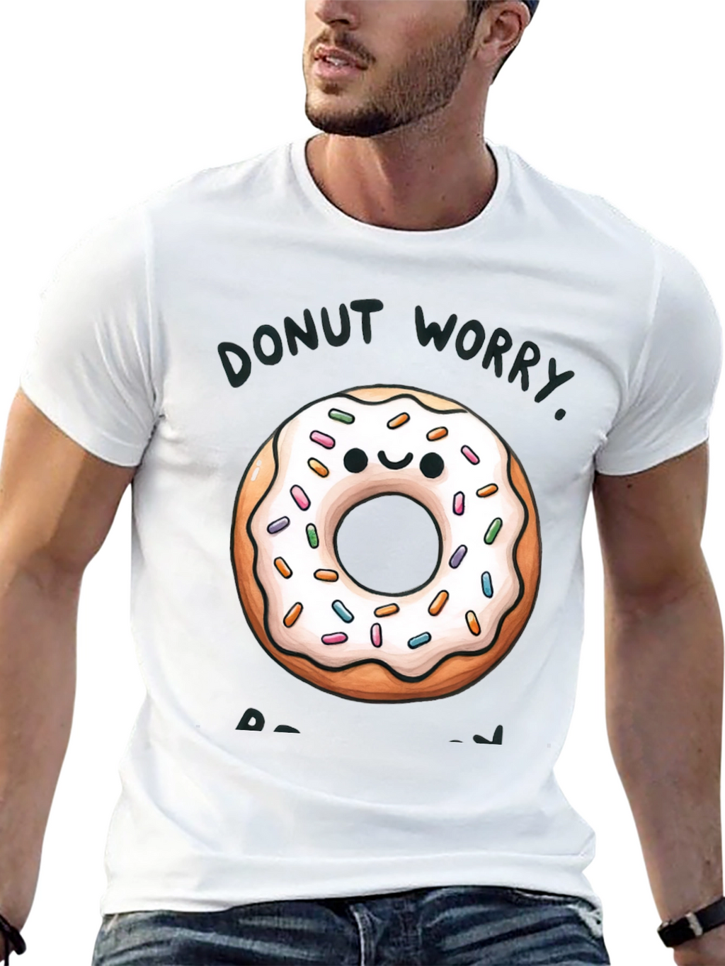 Donut Worry Be Happy Graphic Tee