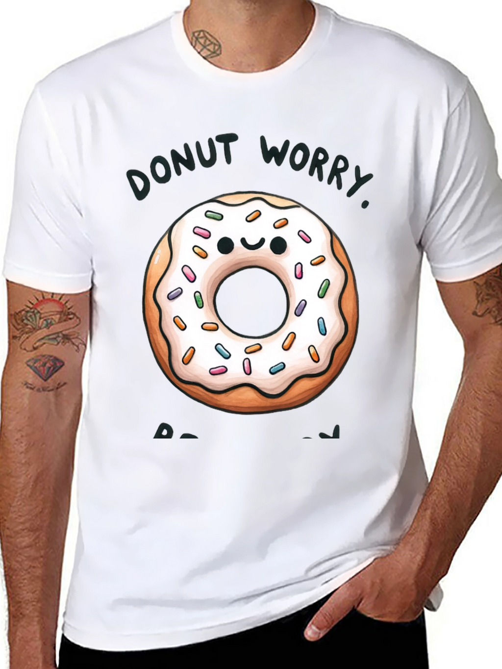 Donut Worry Be Happy Graphic Tee