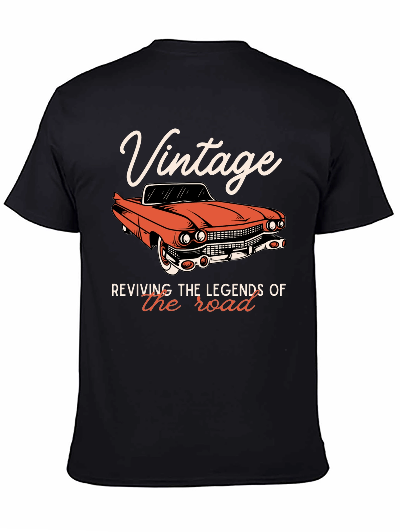 Vintage Car Graphic Tee - Reviving Legends