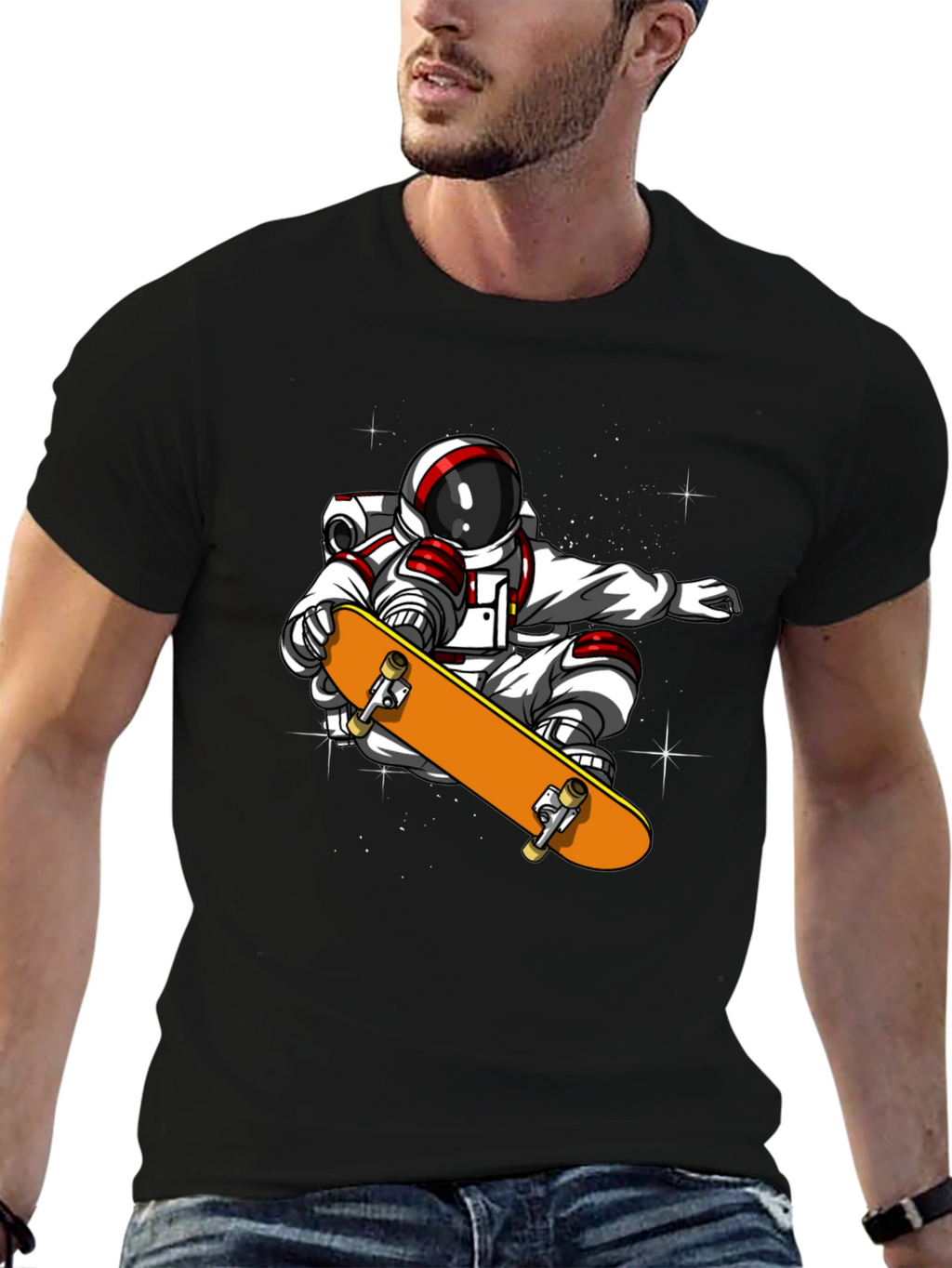 Astronaut Skateboard T-Shirt