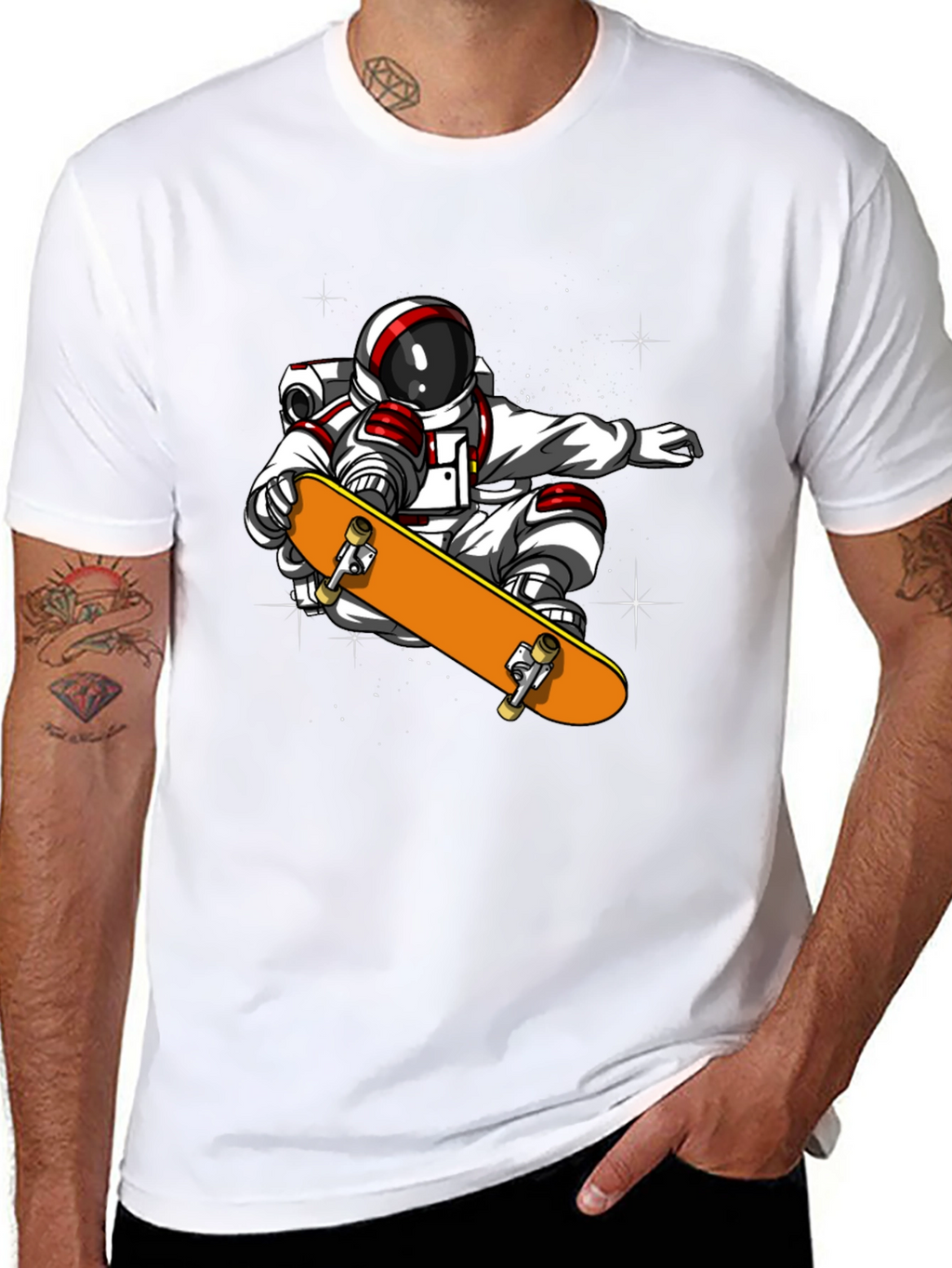 Astronaut Skateboard T-Shirt