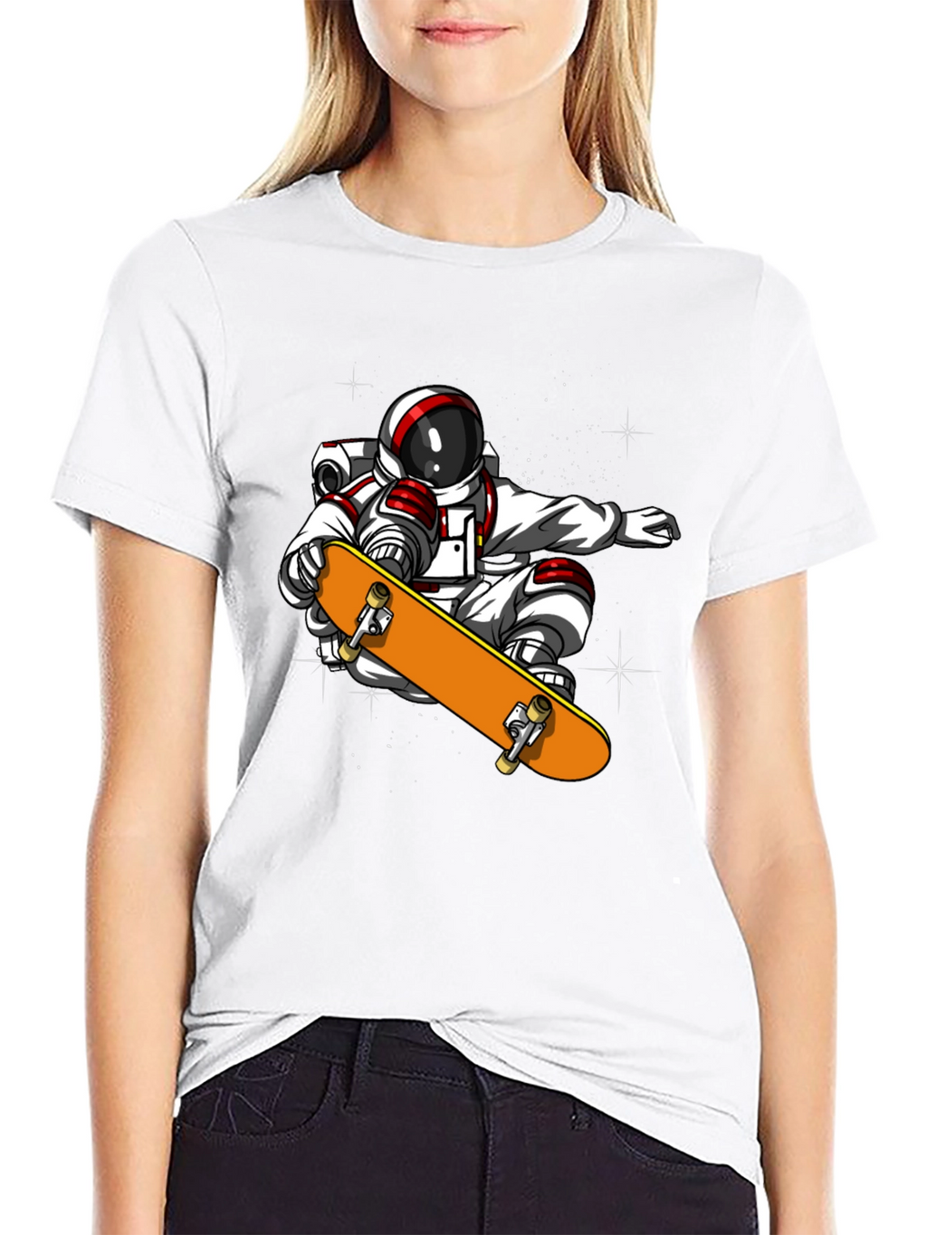 Astronaut Skateboard T-Shirt