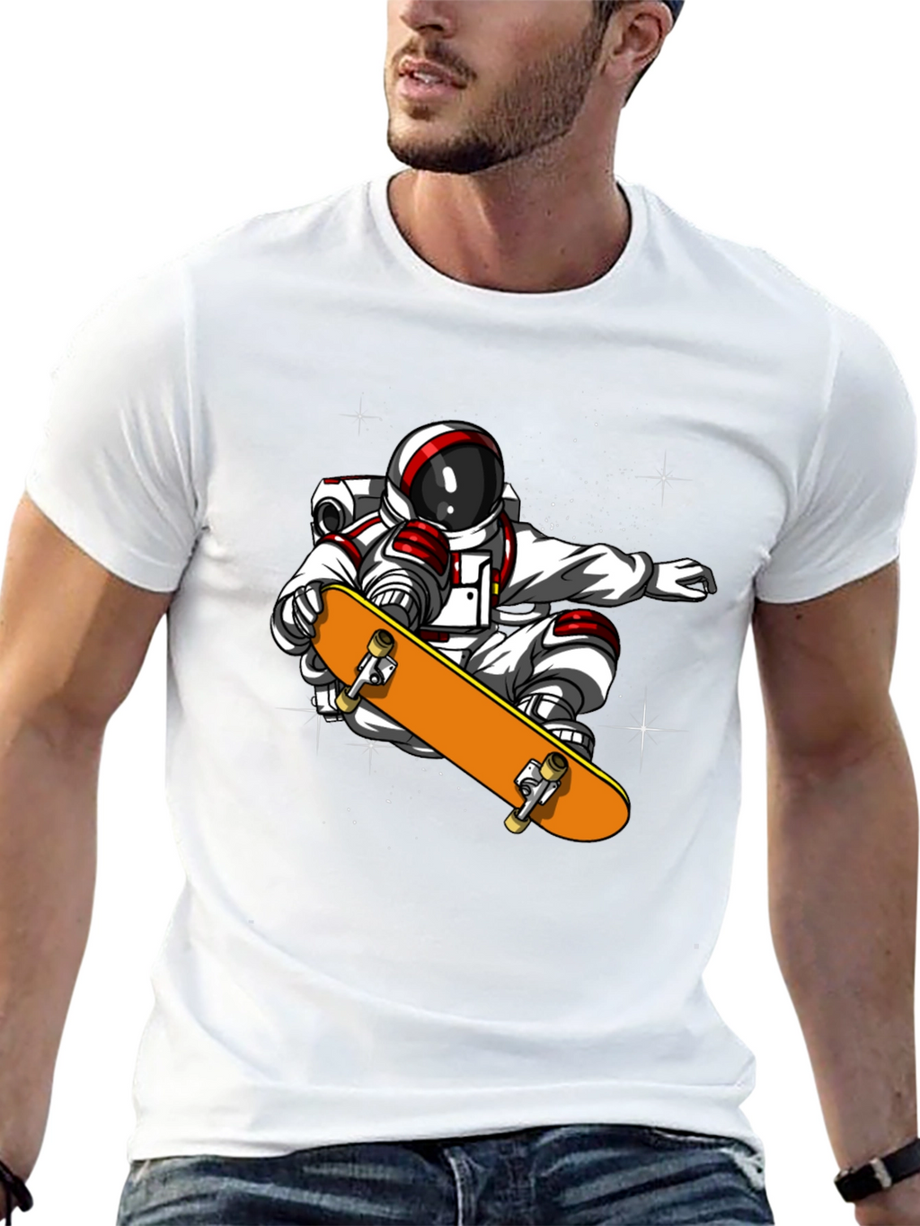 Astronaut Skateboard T-Shirt