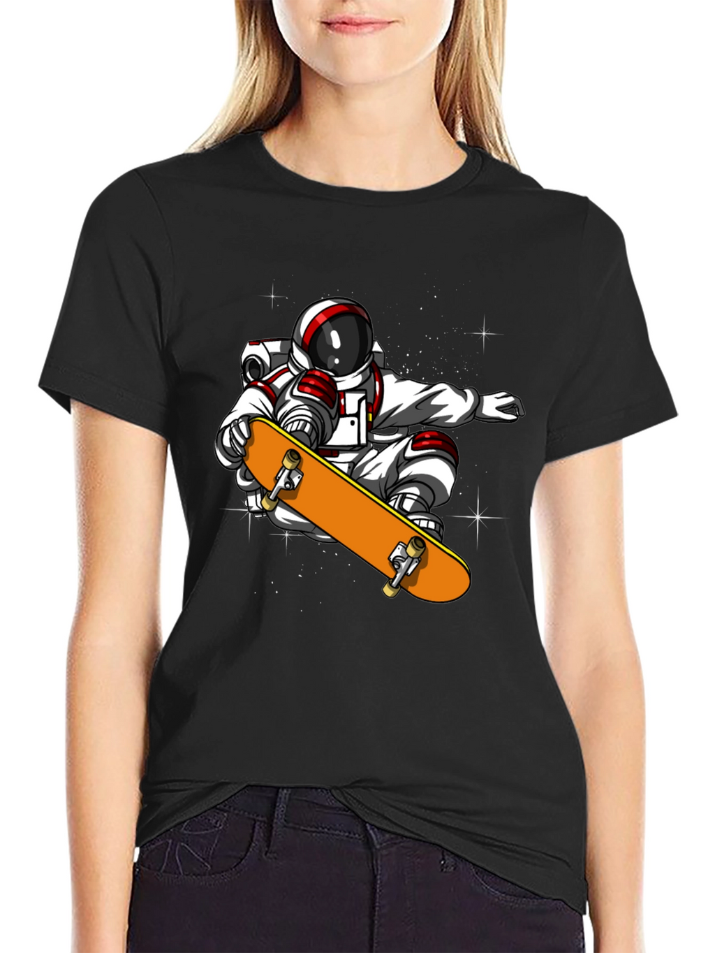 Astronaut Skateboard T-Shirt