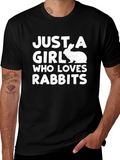 Just A Girl Who Loves Rabbits T-Shirt