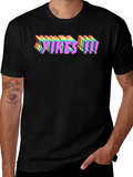Yikes! Rainbow Graphic T-Shirt - Bold Statement Tee