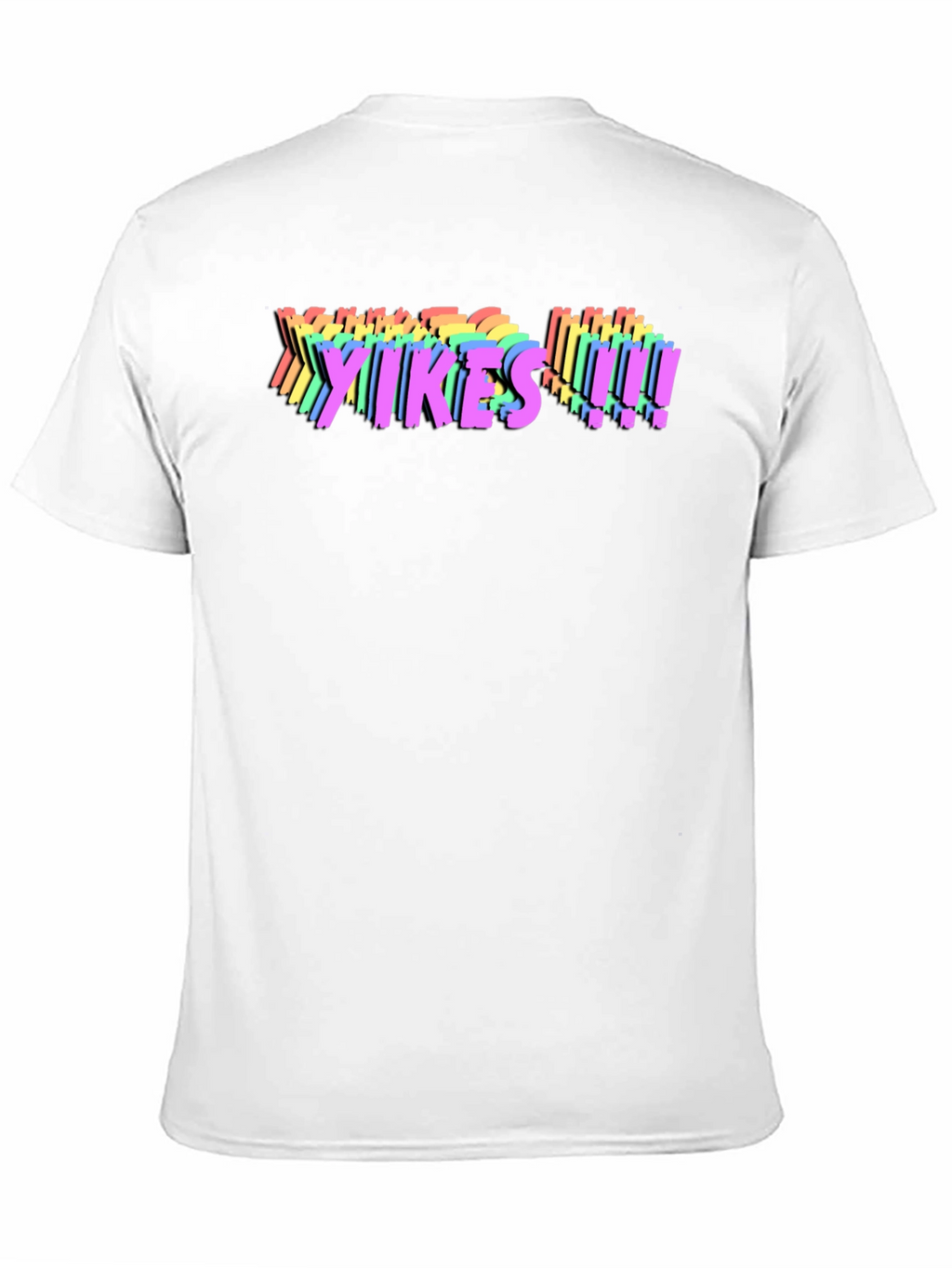 Yikes! Rainbow Graphic T-Shirt - Bold Statement Tee
