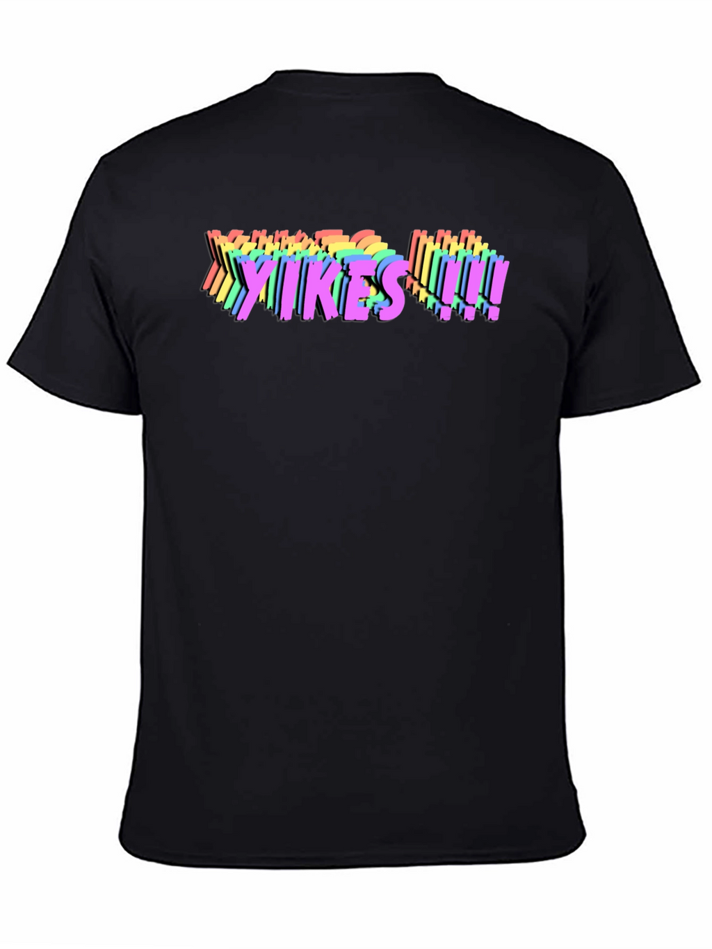 Yikes! Rainbow Graphic T-Shirt - Bold Statement Tee