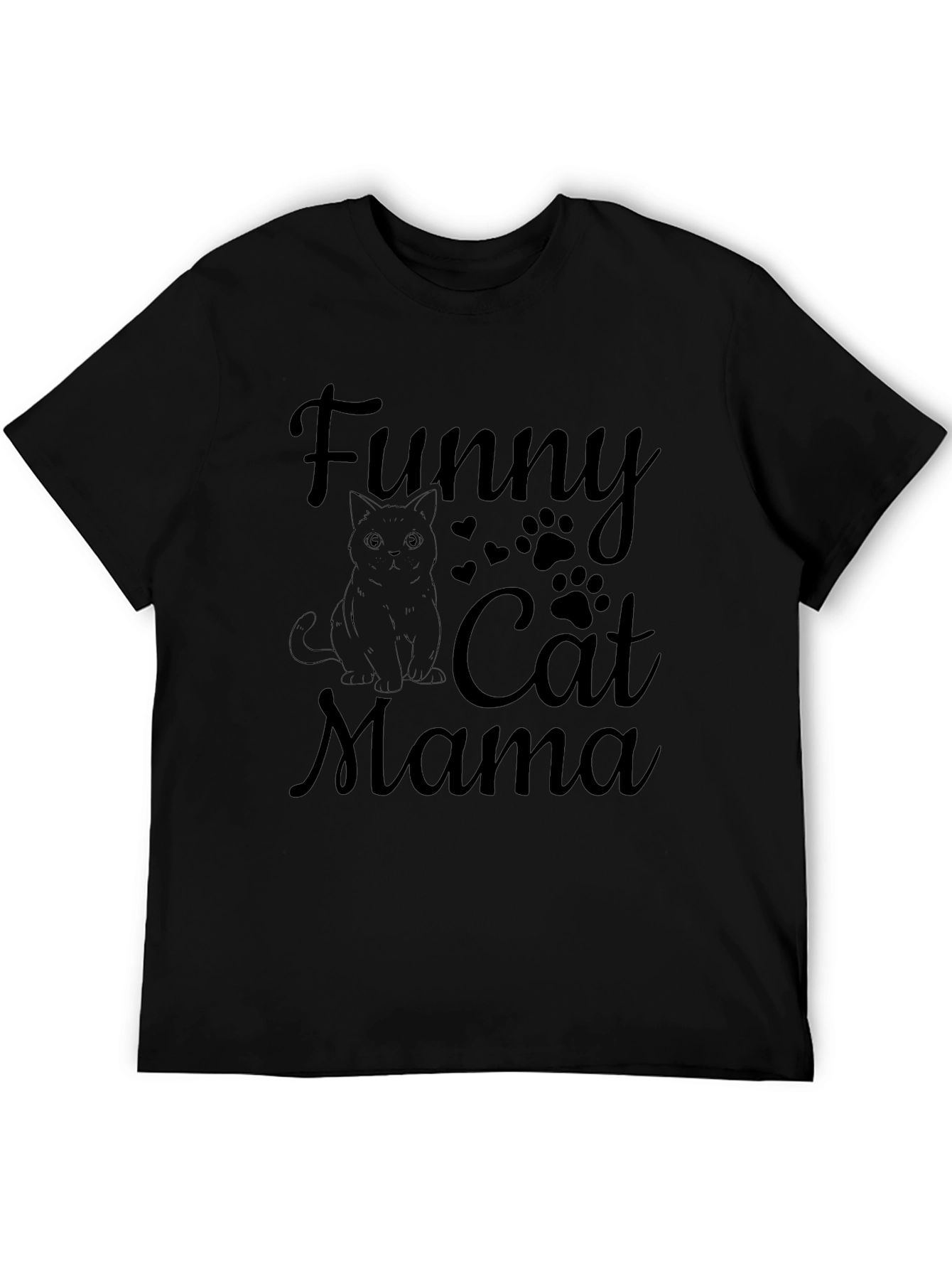 Funny Cat Mama T-Shirt - Black Cat Lover Tee