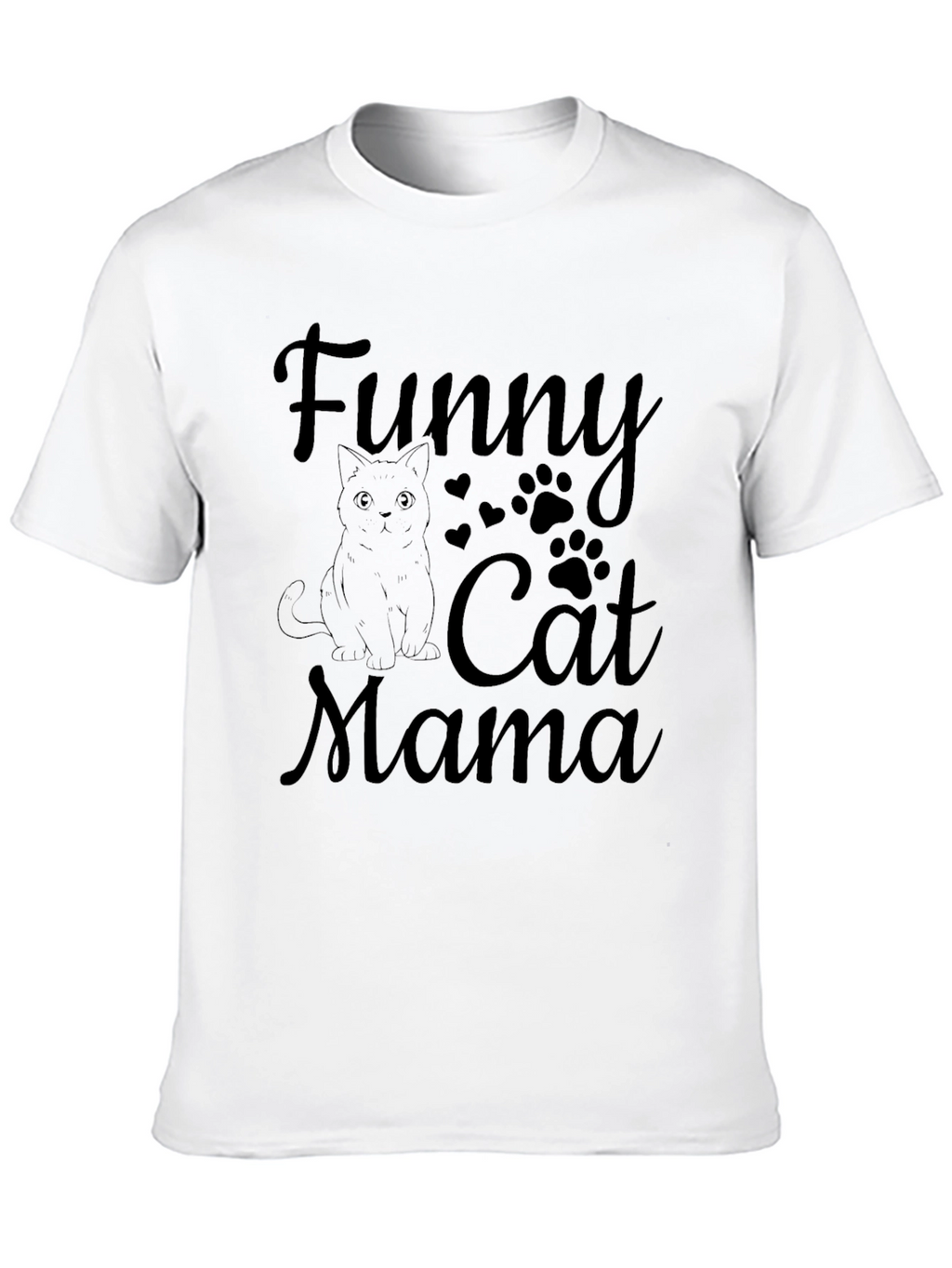 Funny Cat Mama T-Shirt - Black Cat Lover Tee