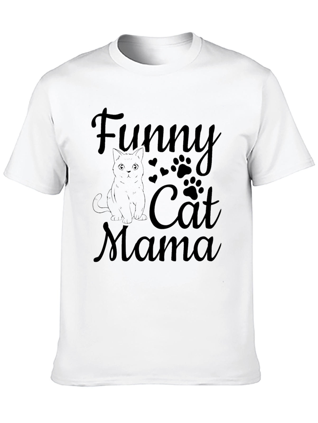 Funny Cat Mama T-Shirt - Black Cat Lover Tee
