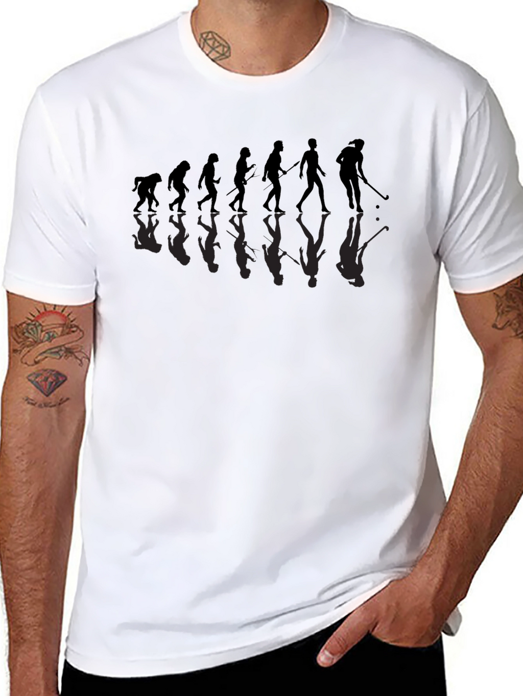 Golf Evolution Graphic T-Shirt - Funny Golfer Tee