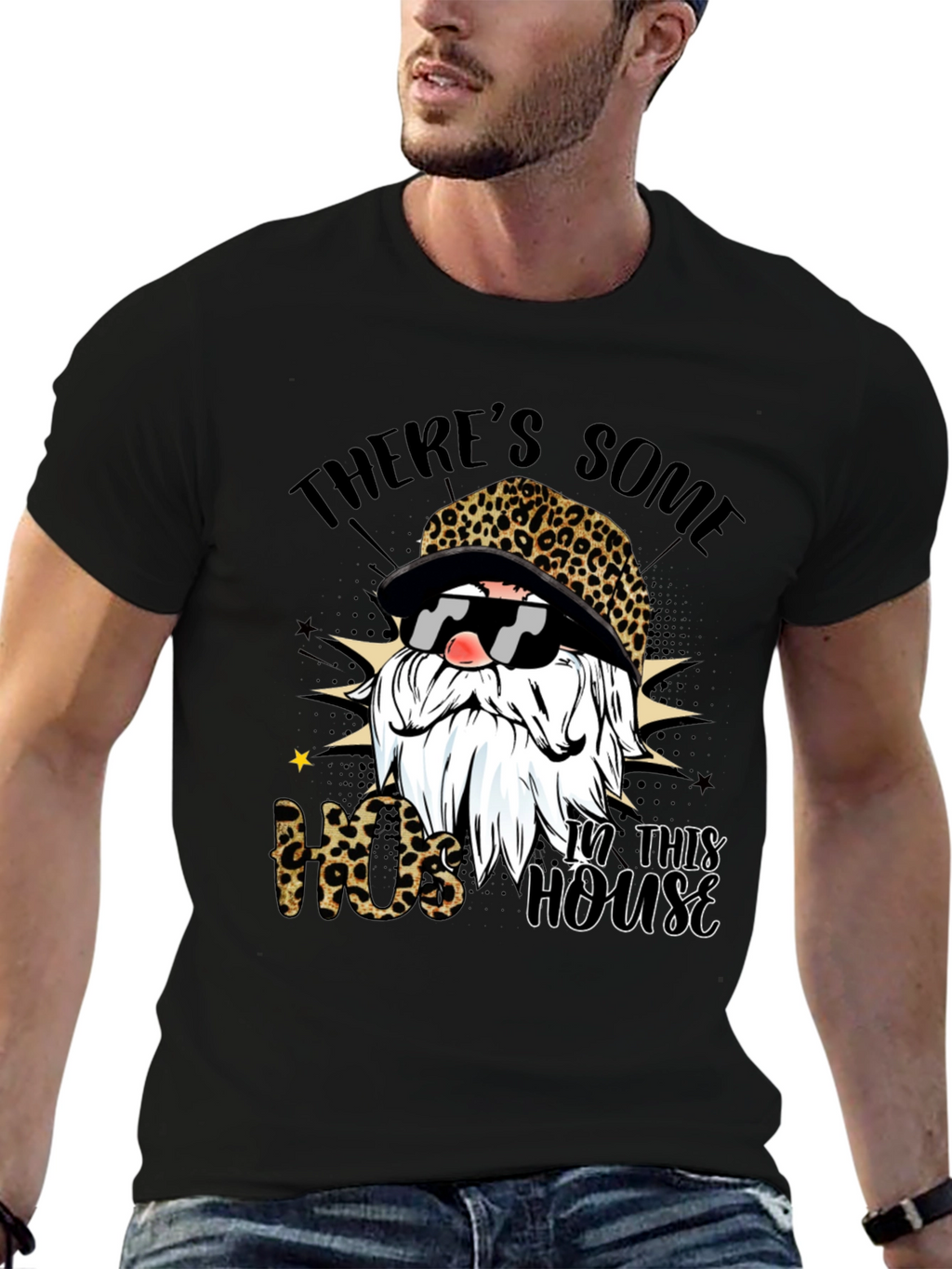 Leopard Gnome T-Shirt - Hos in this house