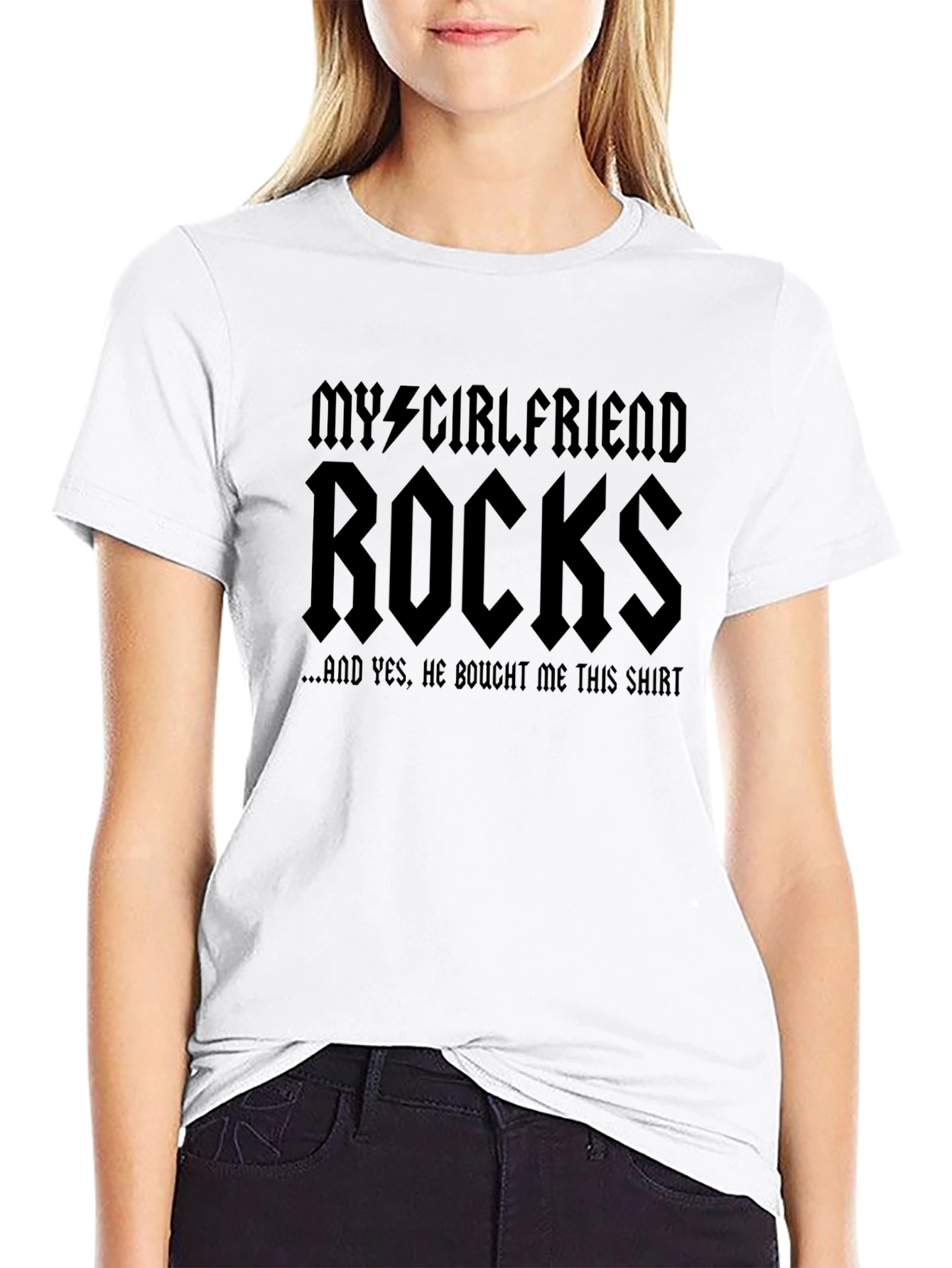 My Girlfriend Rocks Graphic Tee