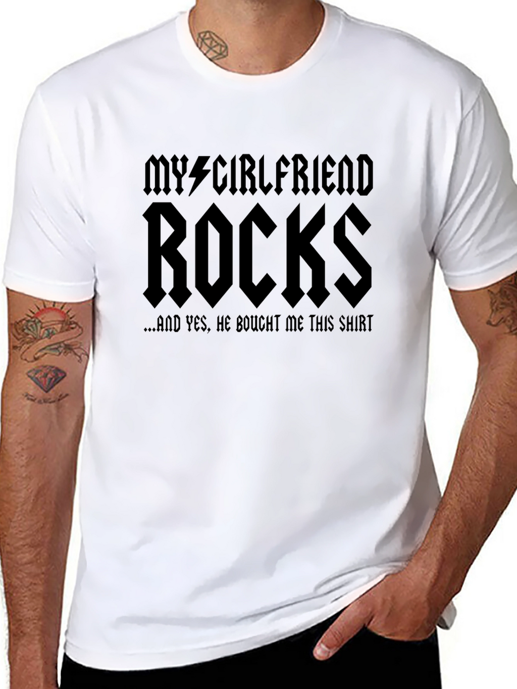My Girlfriend Rocks Graphic Tee