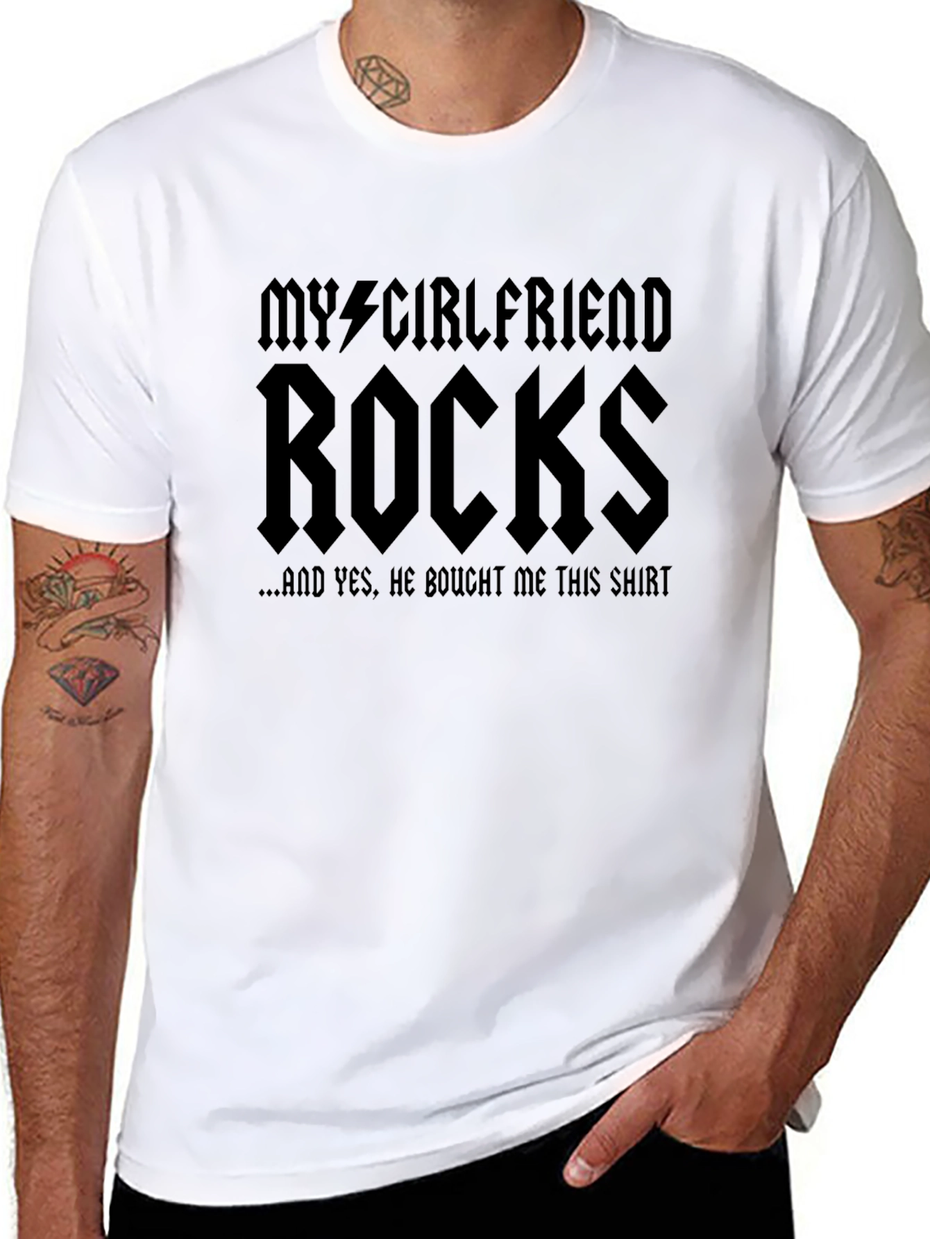 My Girlfriend Rocks Graphic Tee