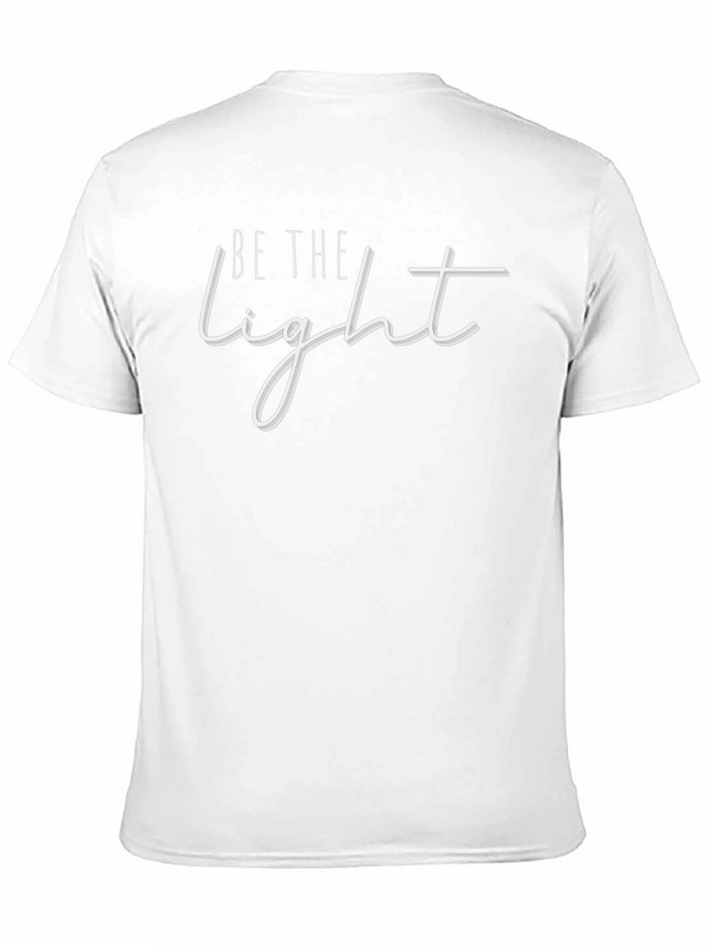 Be The Light Black T-Shirt - Inspirational Graphic Tee