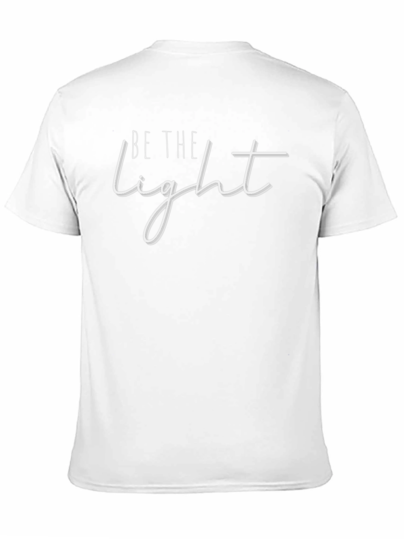 Be The Light Black T-Shirt - Inspirational Graphic Tee