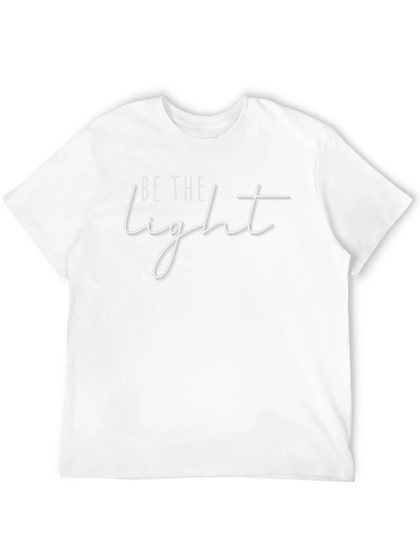 Be The Light Black T-Shirt - Inspirational Graphic Tee