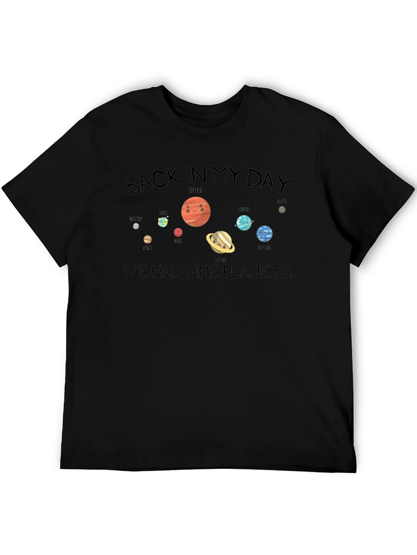 Back In My Day Nine Planets Graphic Tee