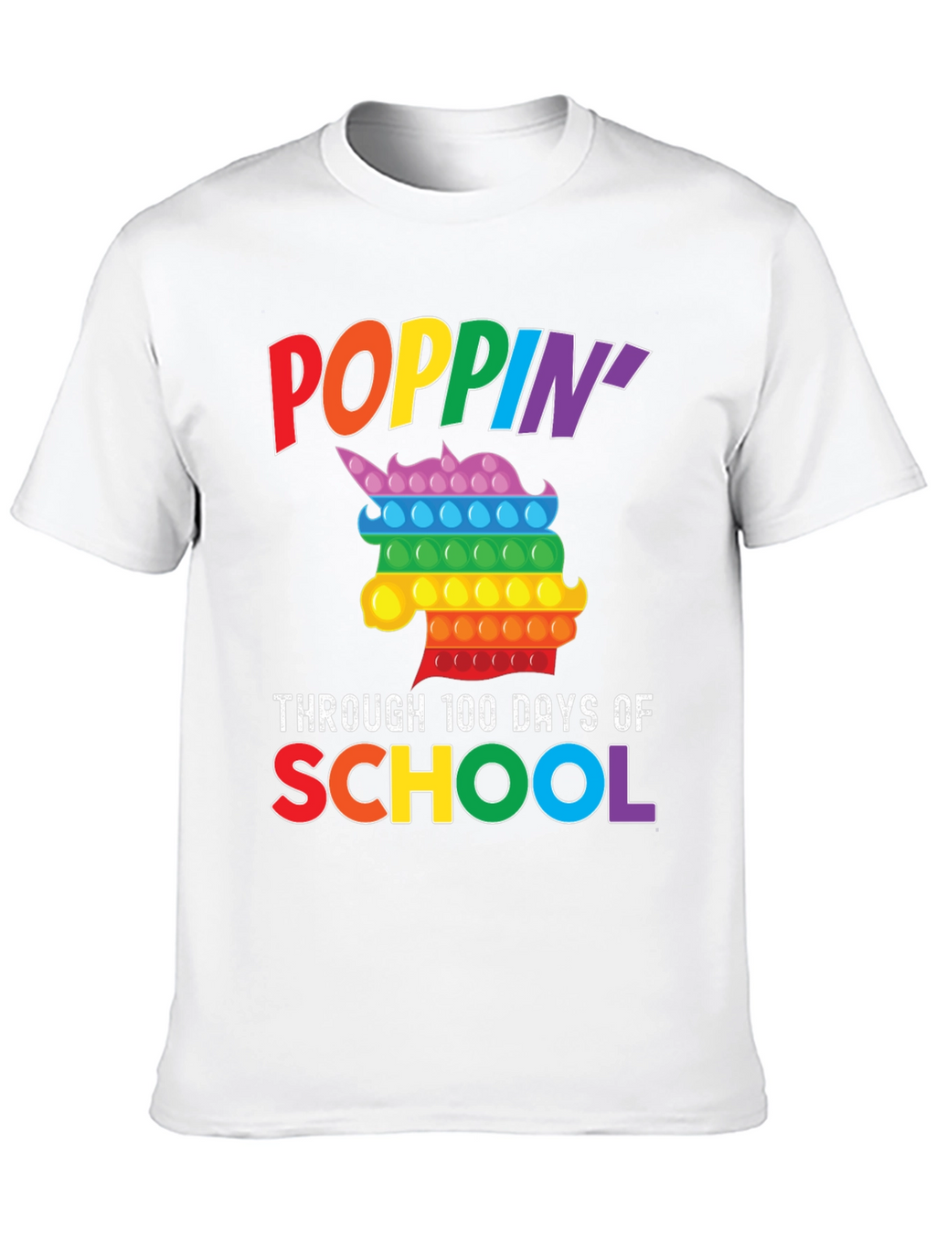 Poppin Through 100 Days of School T-Shirt