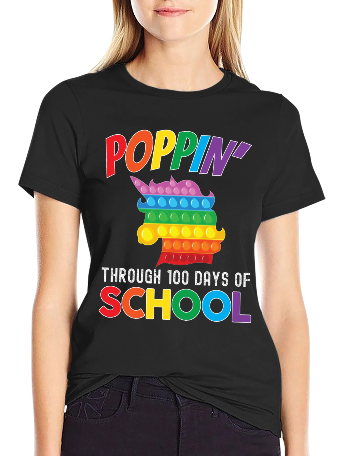 Poppin Through 100 Days of School T-Shirt