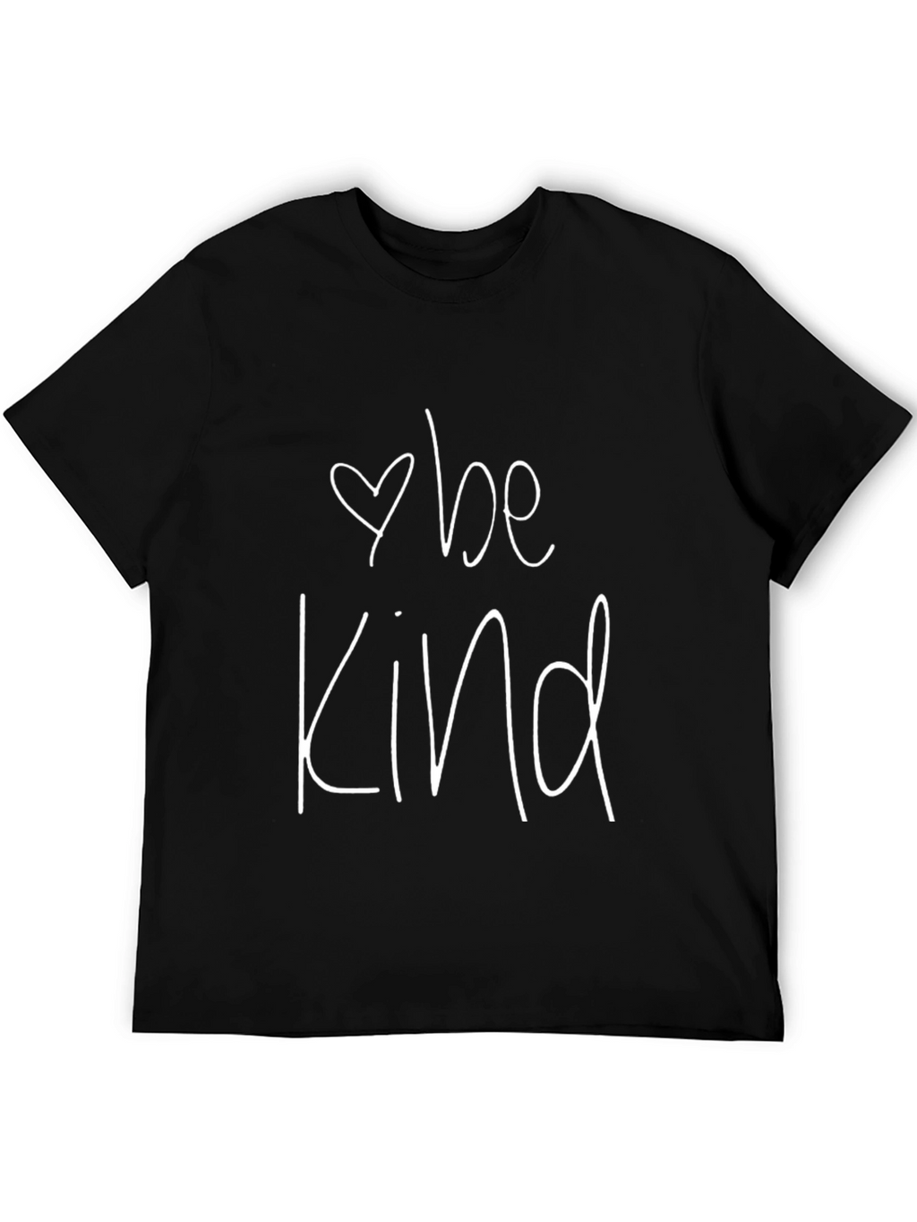 Be Kind Graphic Tee - Black Cotton T-Shirt