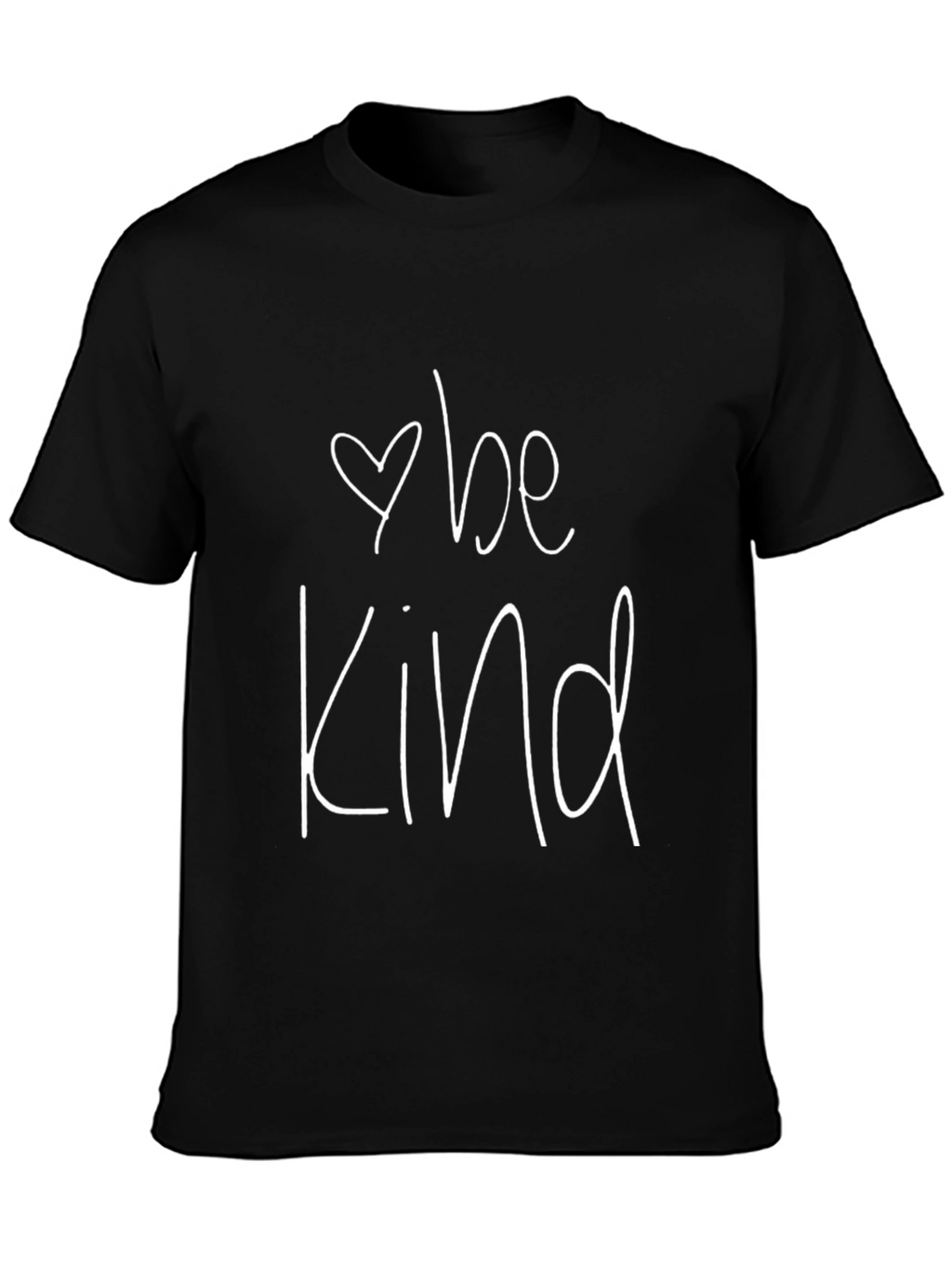 Be Kind Graphic Tee - Black Cotton T-Shirt