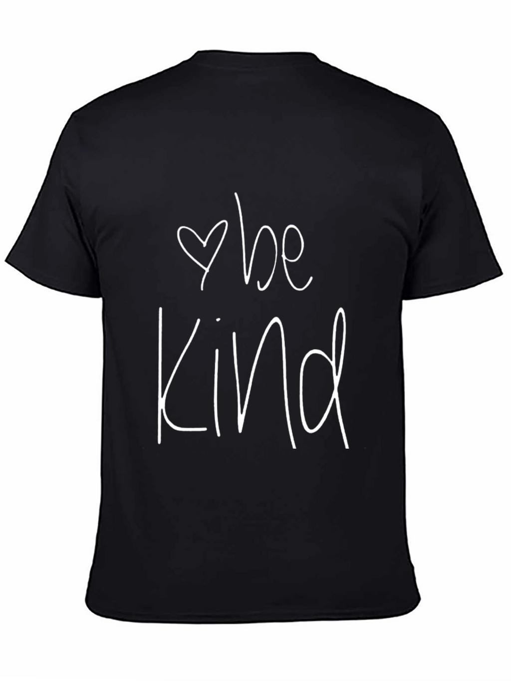 Be Kind Graphic Tee - Black Cotton T-Shirt