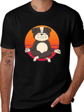 Zen Dog T-Shirt - Meditating Bulldog Tee