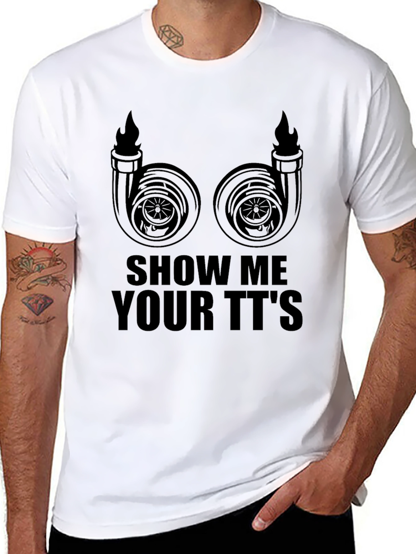 Show Me Your TTs T-Shirt - Turbocharged Humor