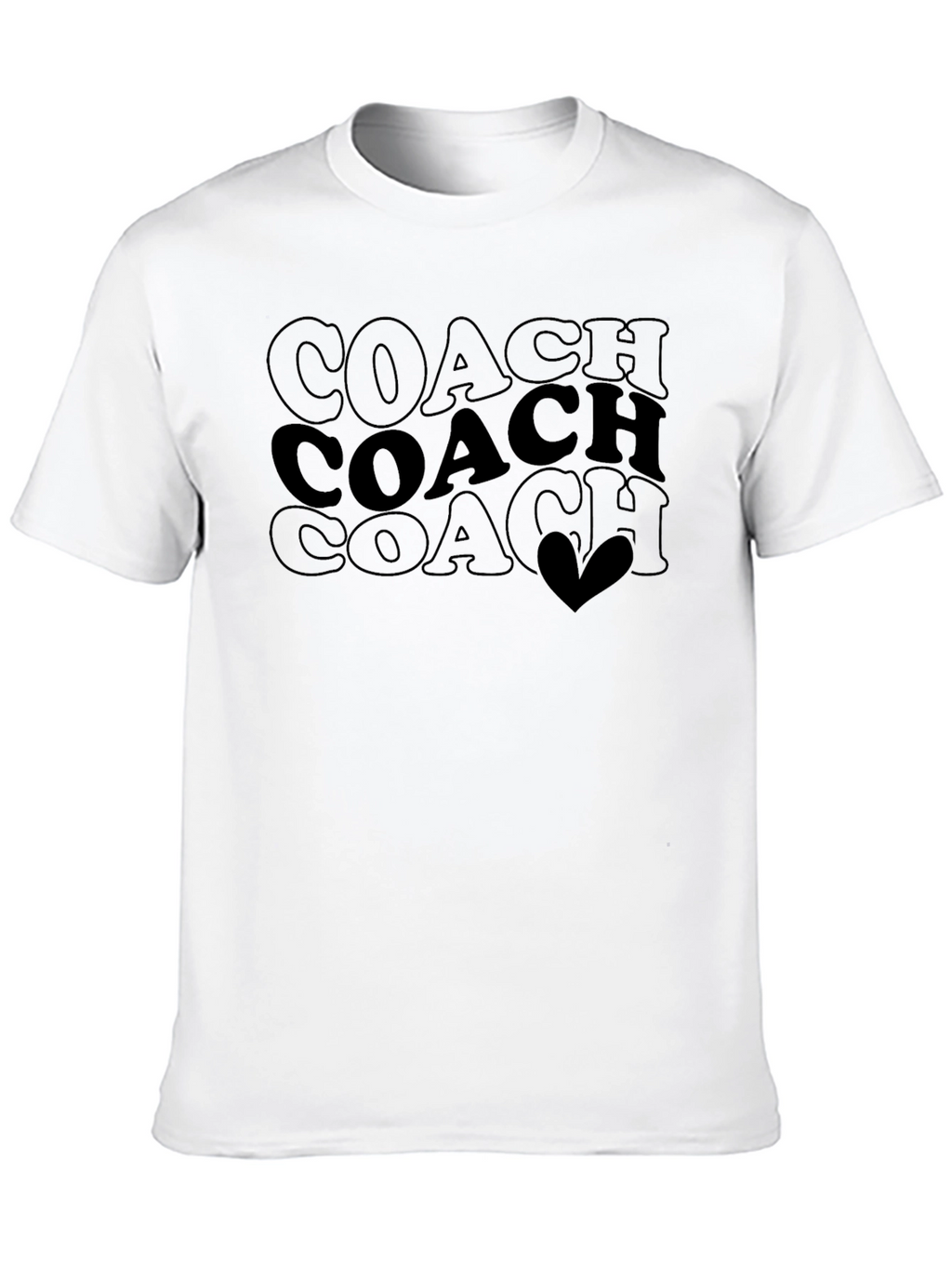Coach Tee - Coach Stacked Heart Design