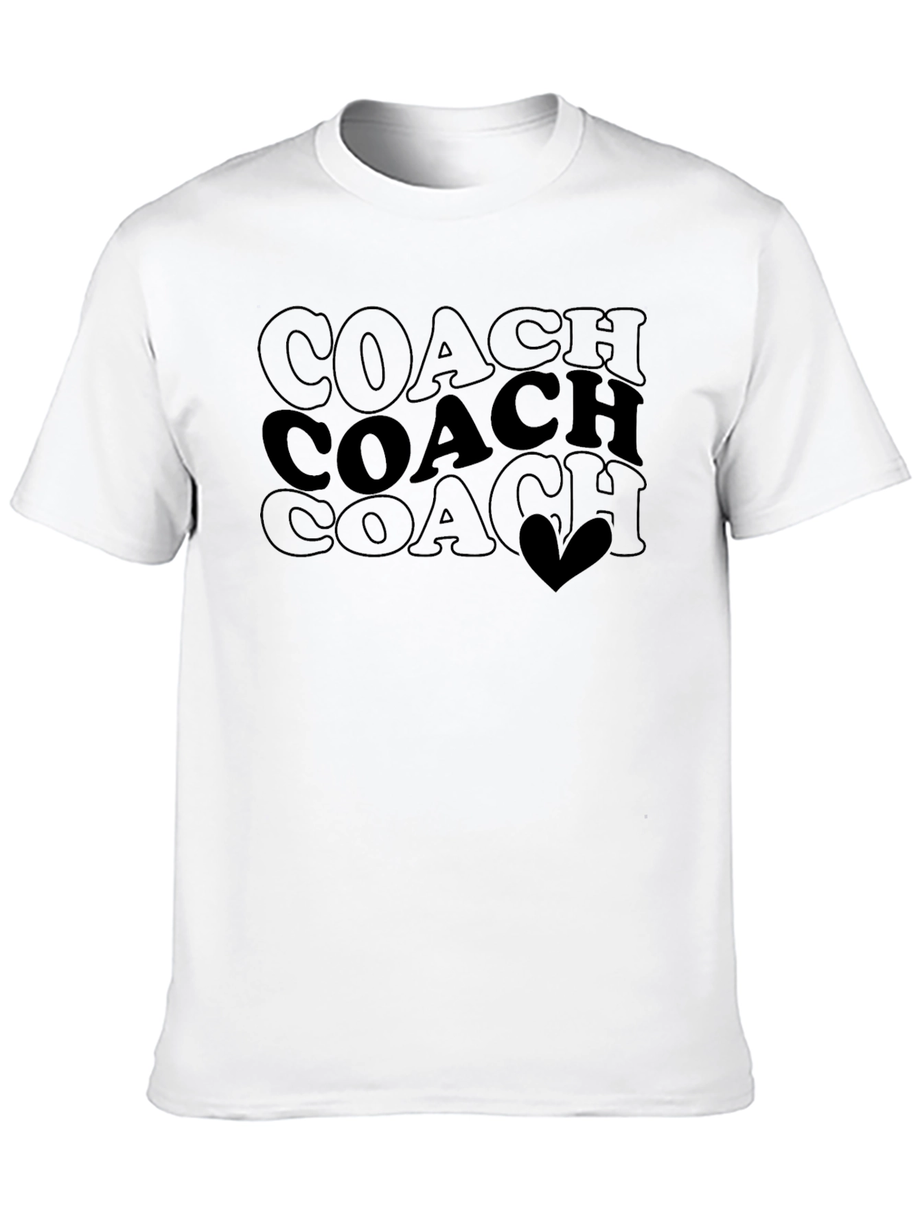 Coach Tee - Coach Stacked Heart Design
