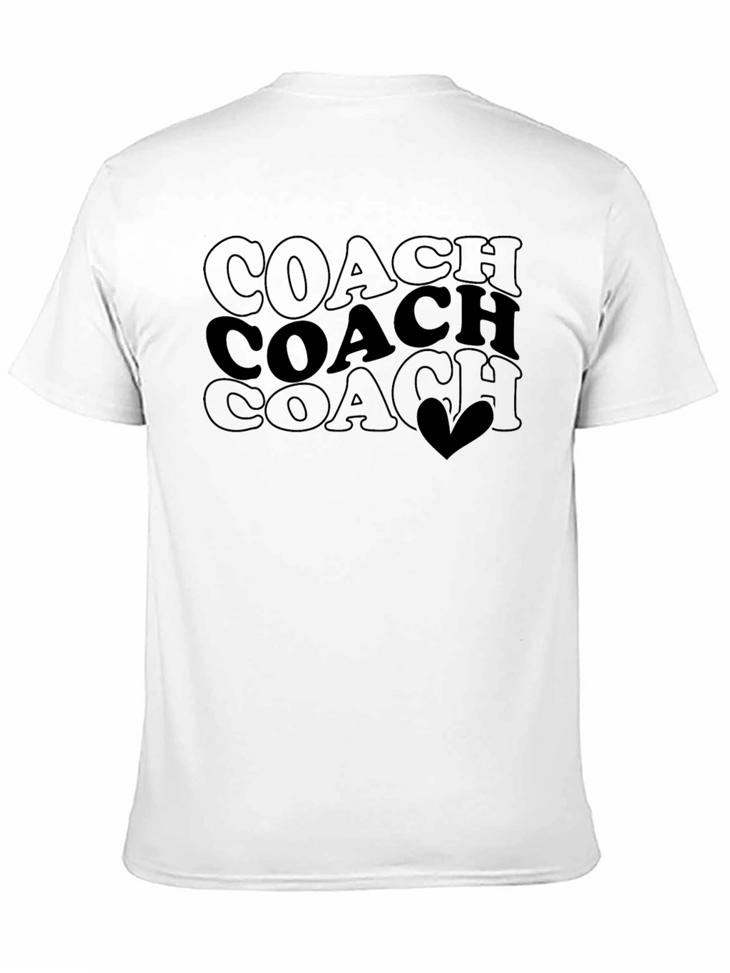 Coach Tee - Coach Stacked Heart Design