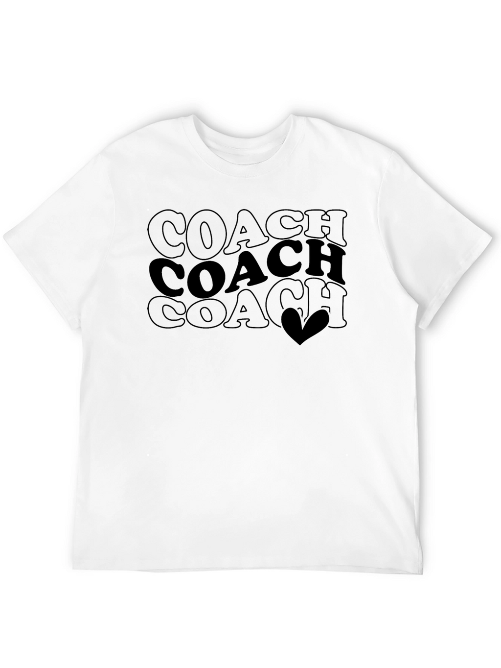 Coach Tee - Coach Stacked Heart Design