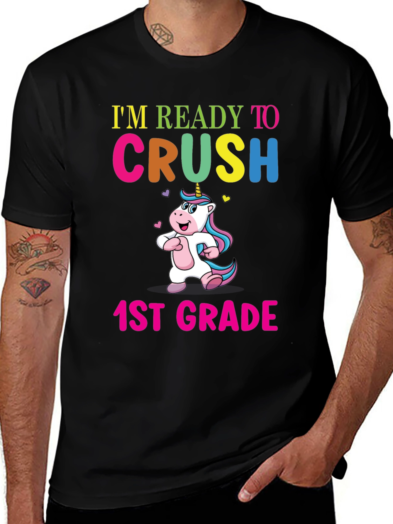 Ready to Crush 1st Grade Unicorn T-Shirt